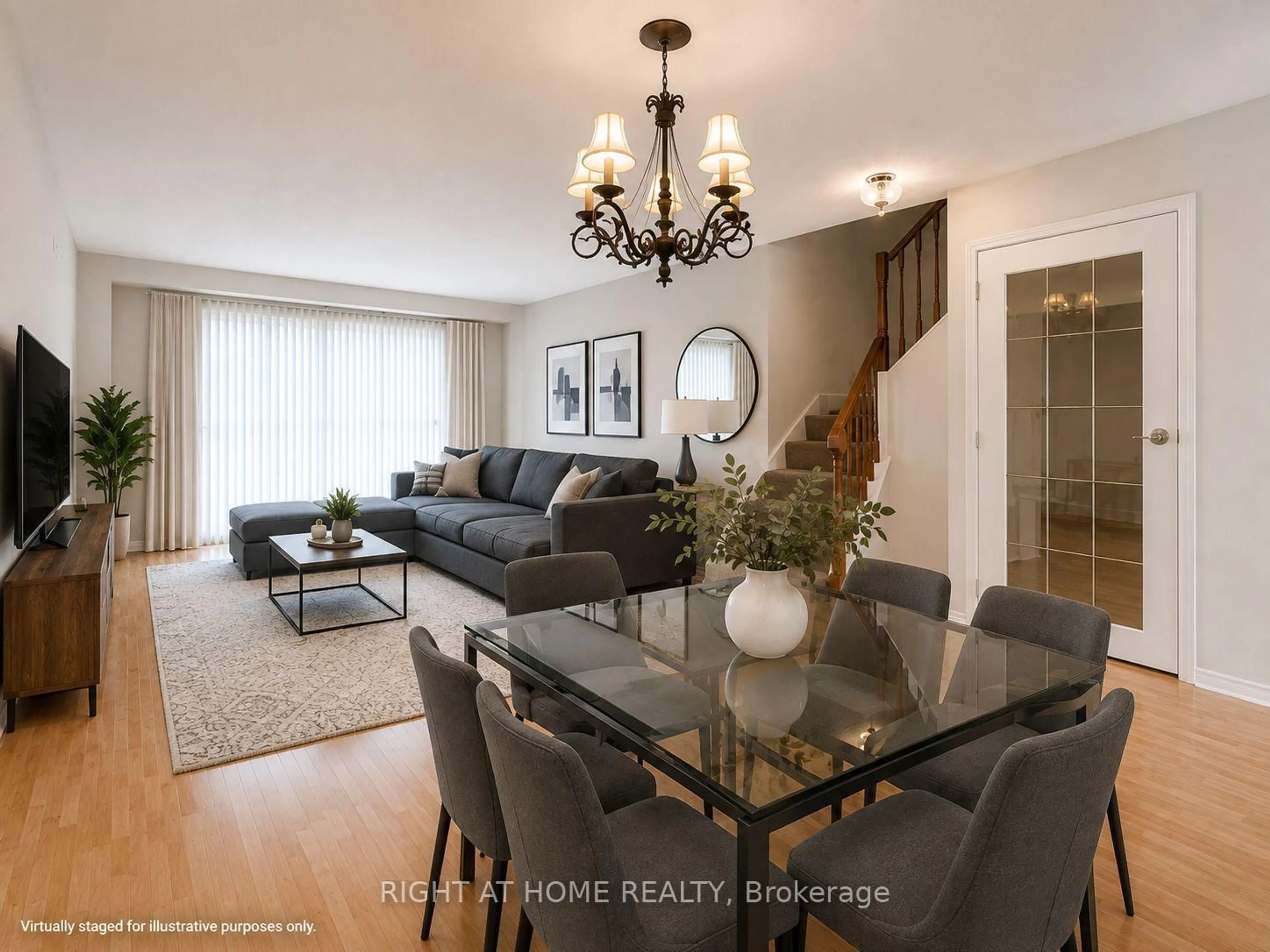 Living room with furniture, unknown for 580 Eyer Dr #62, Pickering Ontario L1W 3B7