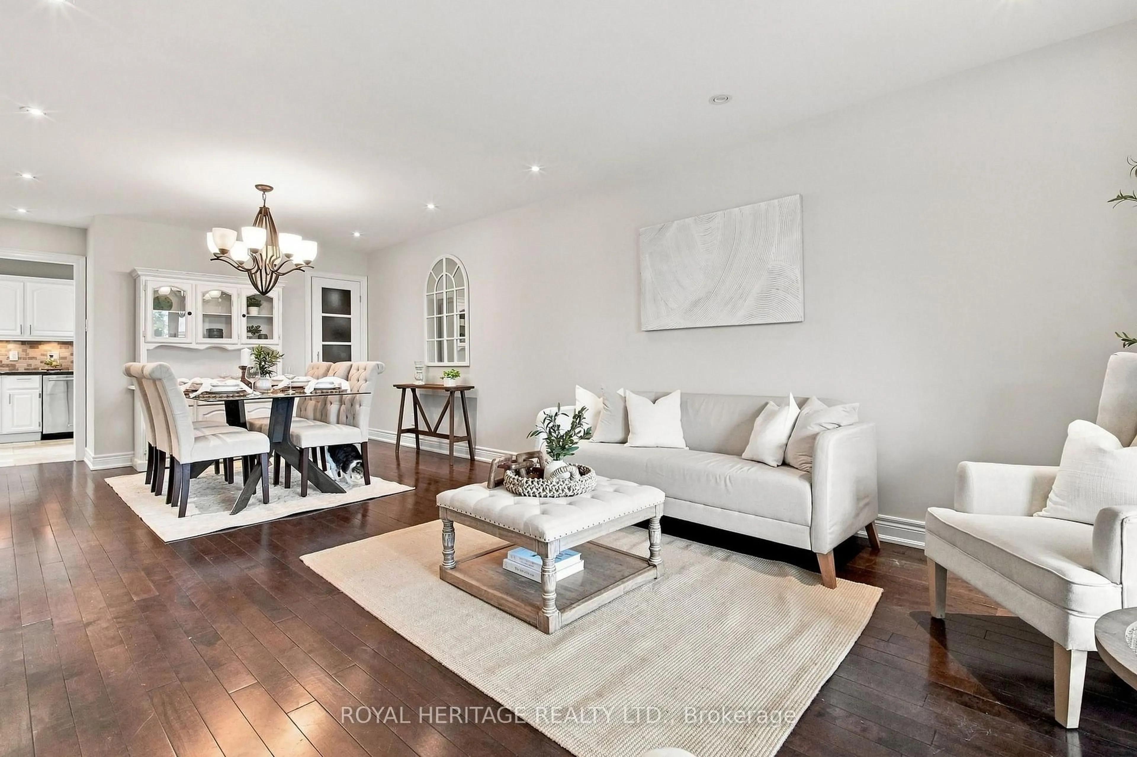Living room with furniture, wood/laminate floor for 816 Sheppard Ave, Pickering Ontario L1V 1G5
