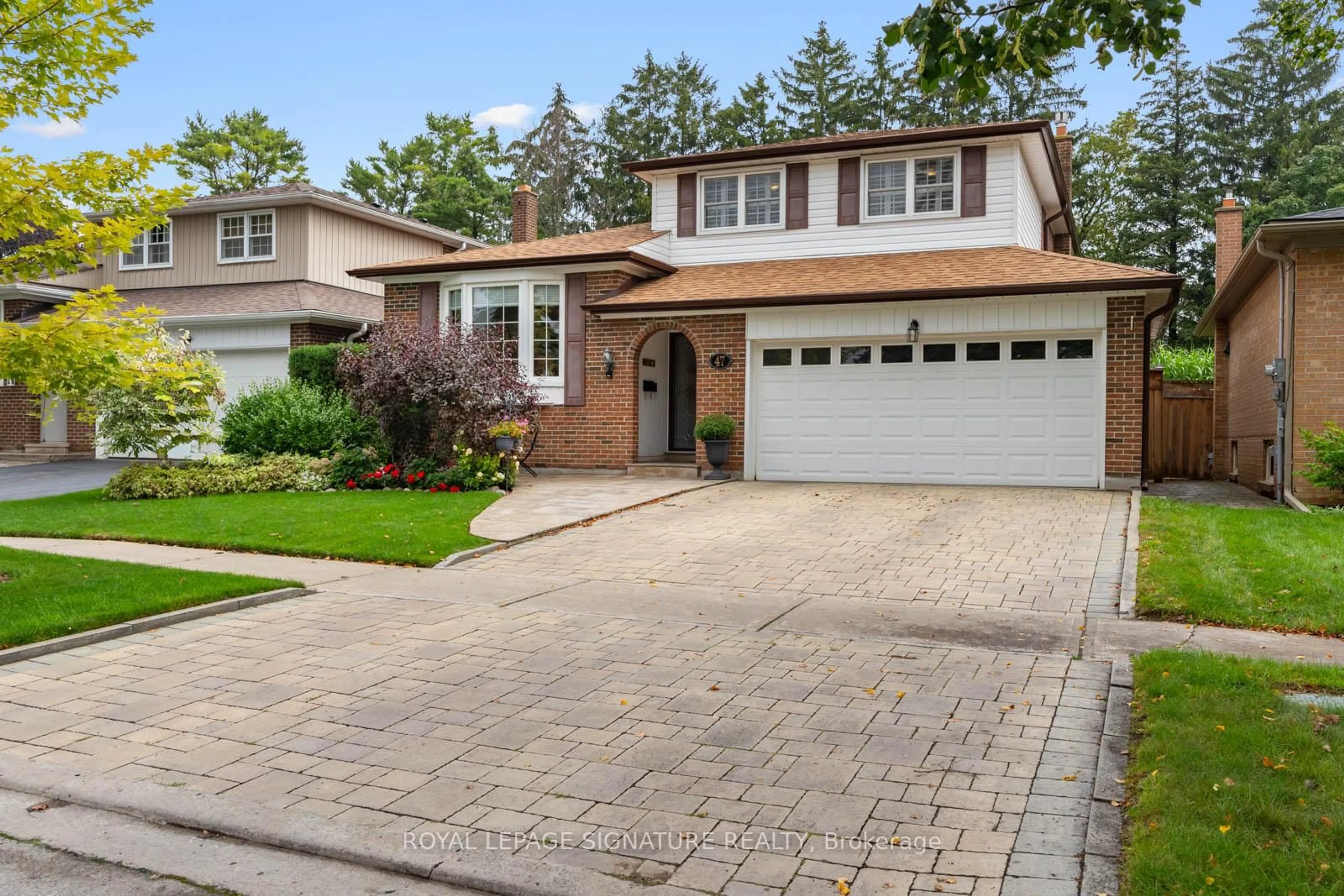 Home with brick exterior material, street for 47 Pepper Tree Dr, Toronto Ontario M1C 1Y5