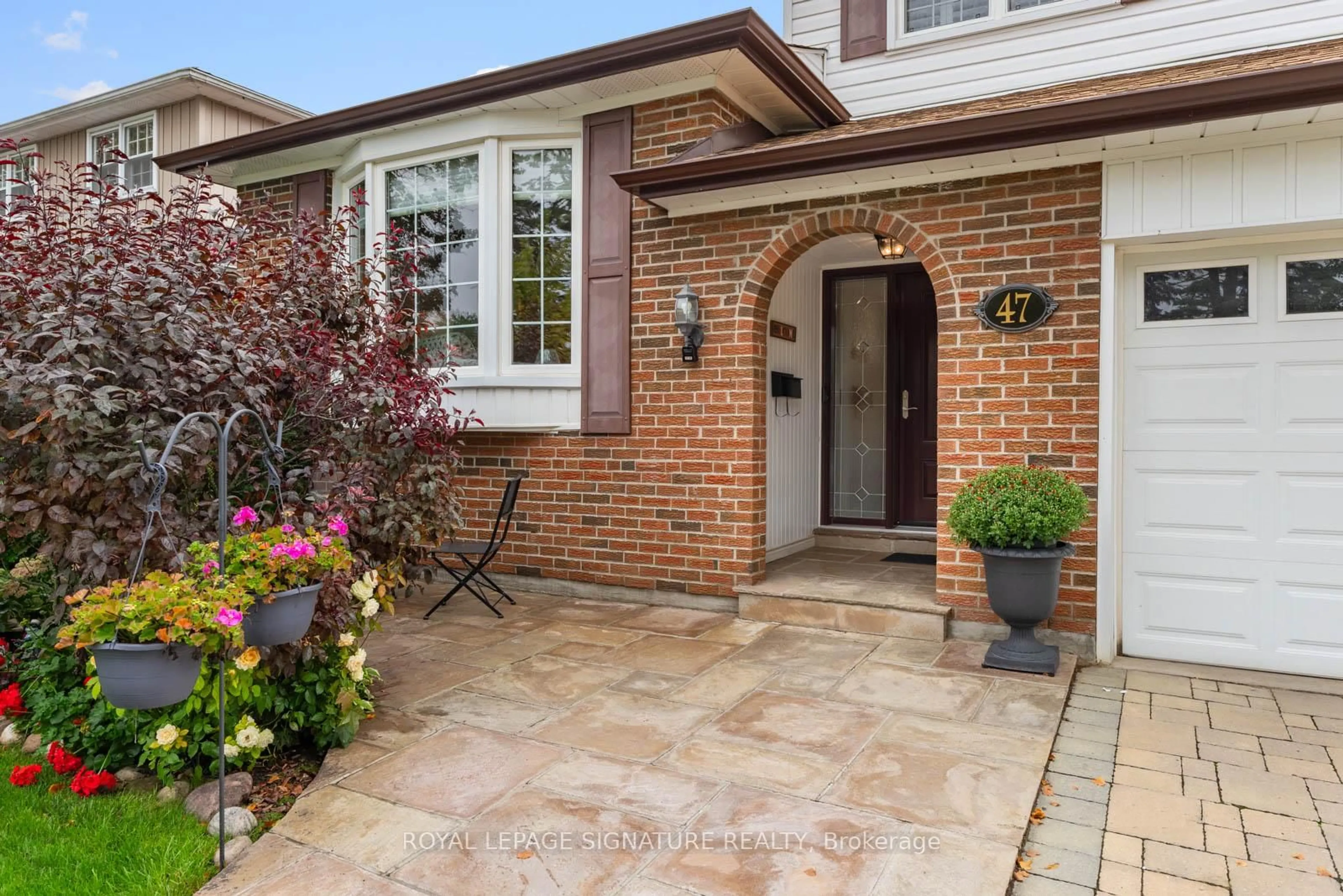 Home with brick exterior material, street for 47 Pepper Tree Dr, Toronto Ontario M1C 1Y5