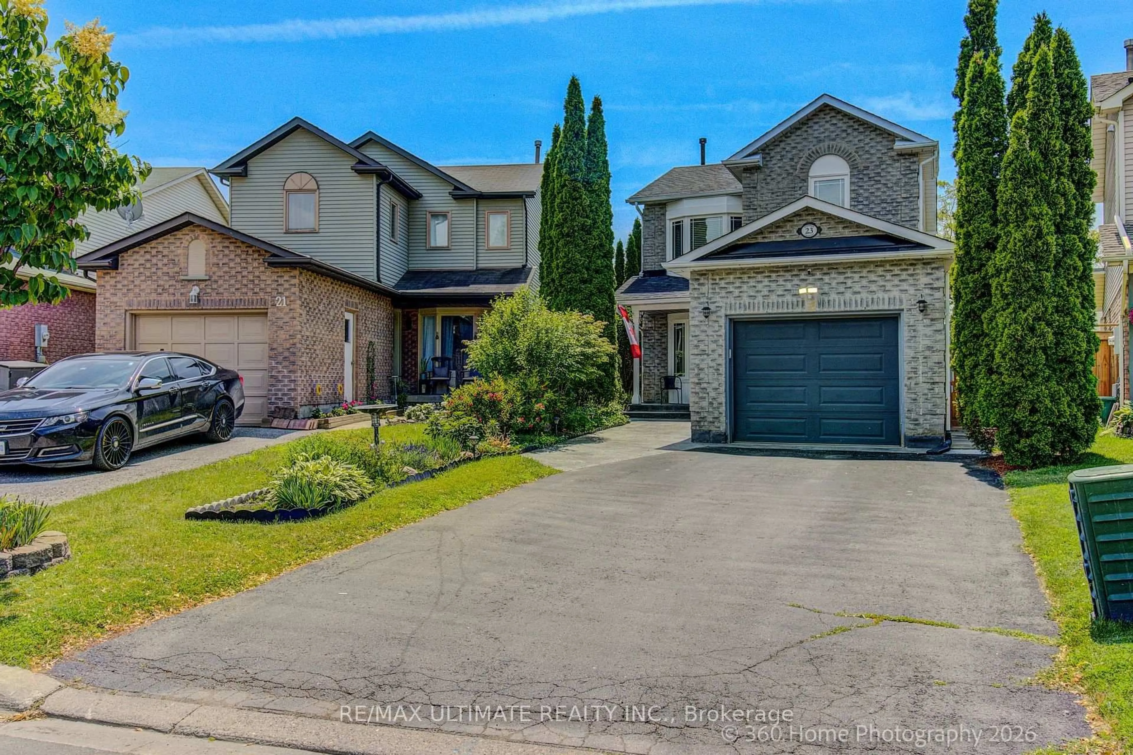 Home with brick exterior material, street for 23 Windham Cres, Clarington Ontario L1E 1Y7