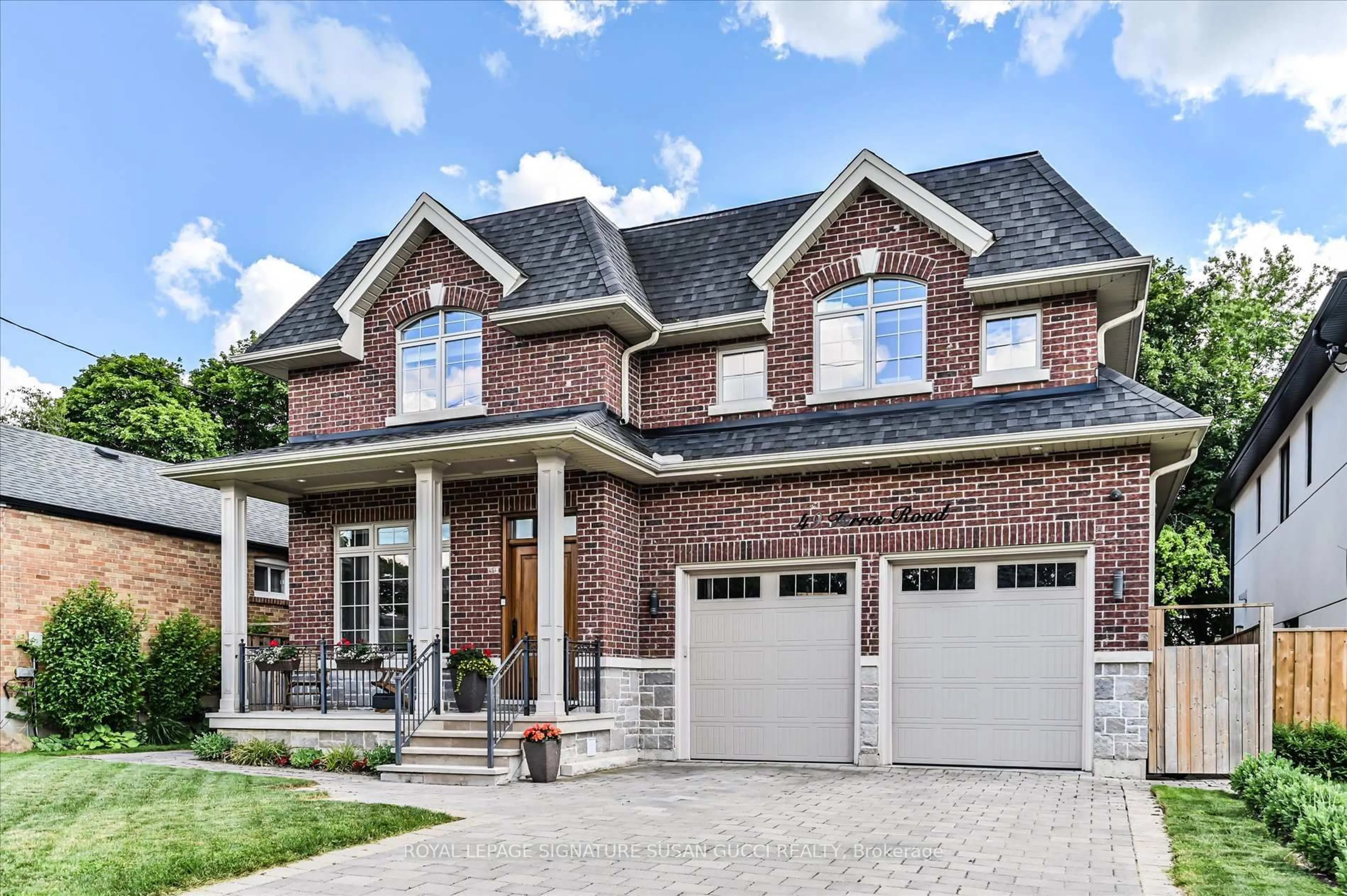 Home with brick exterior material, street for 49 Ferris Rd, Toronto Ontario M4B 1G2