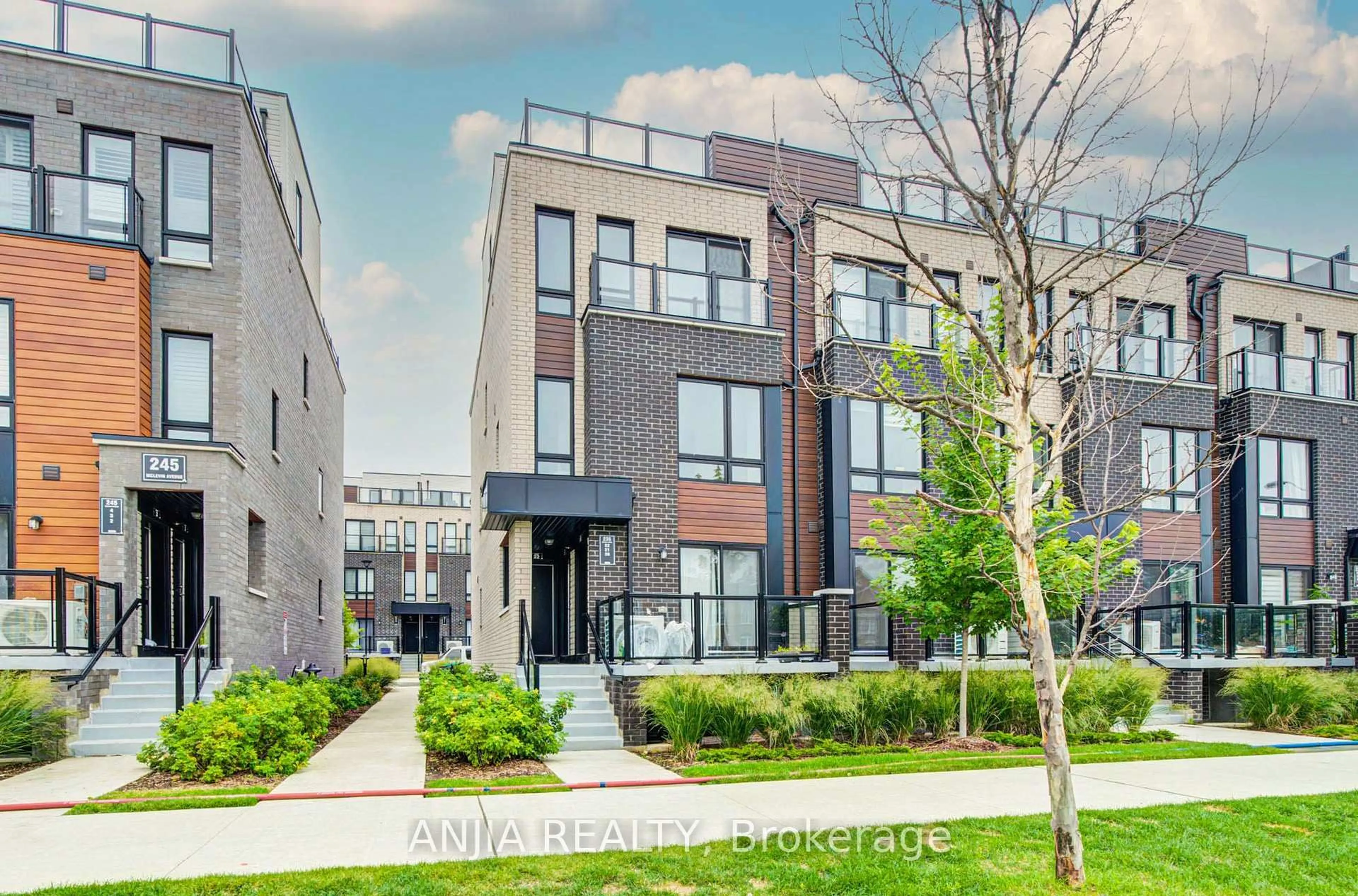 Home with brick exterior material, street for 235 Mclevin Ave #21, Toronto Ontario M1B 0E8
