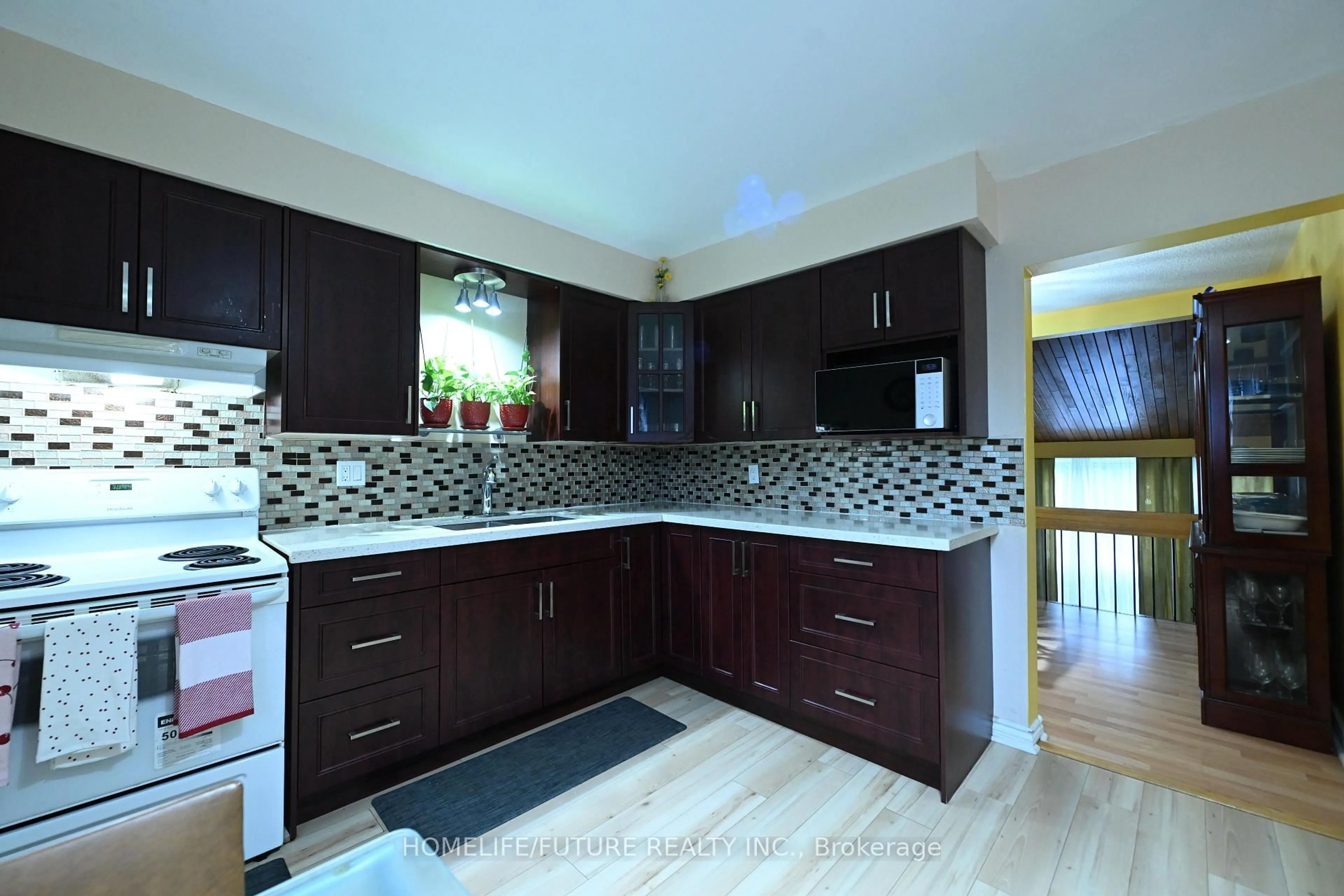 Contemporary kitchen, ceramic/tile floor for 351 Military Tr #15, Toronto Ontario M1E 4E5