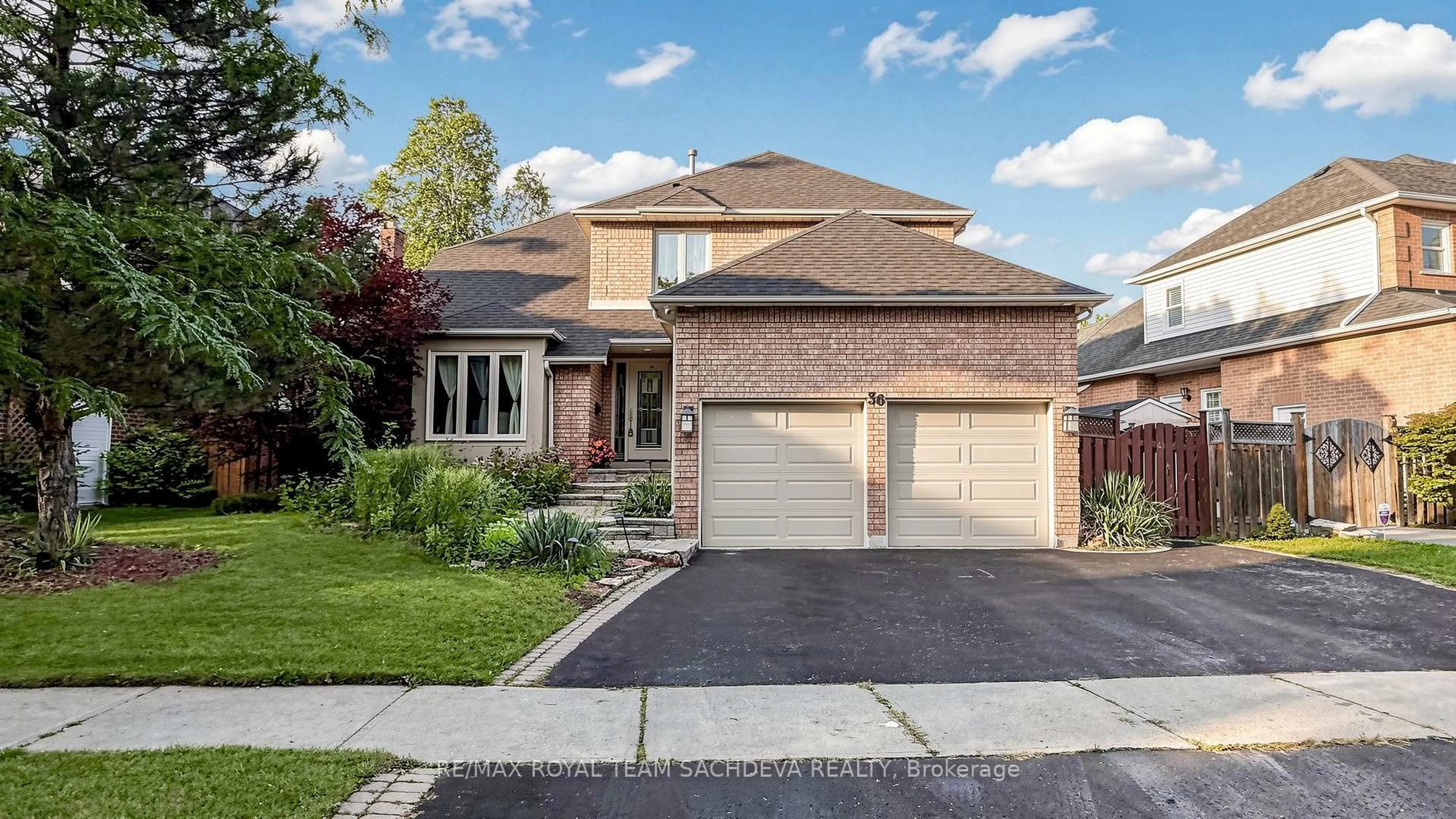 Home with brick exterior material, street for 36 Kennett Dr, Whitby Ontario L1P 1L5