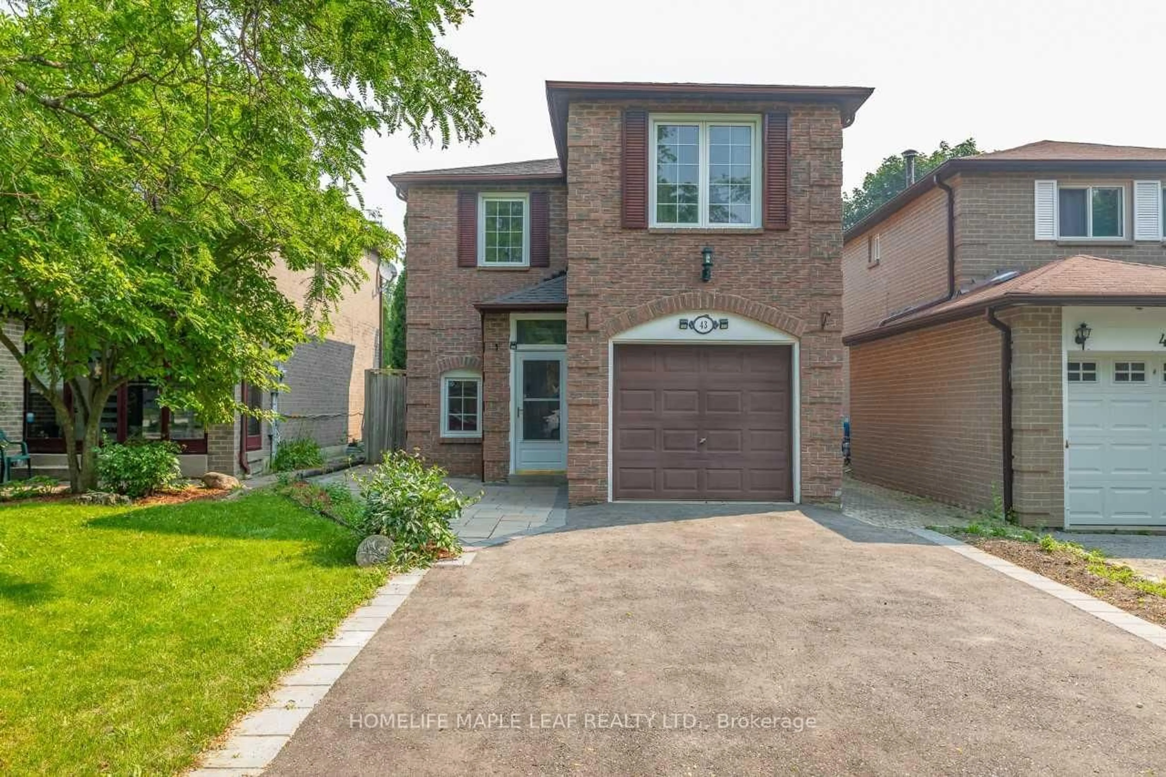Home with brick exterior material, street for 43 Barrett Cres, Ajax Ontario L1T 2C4