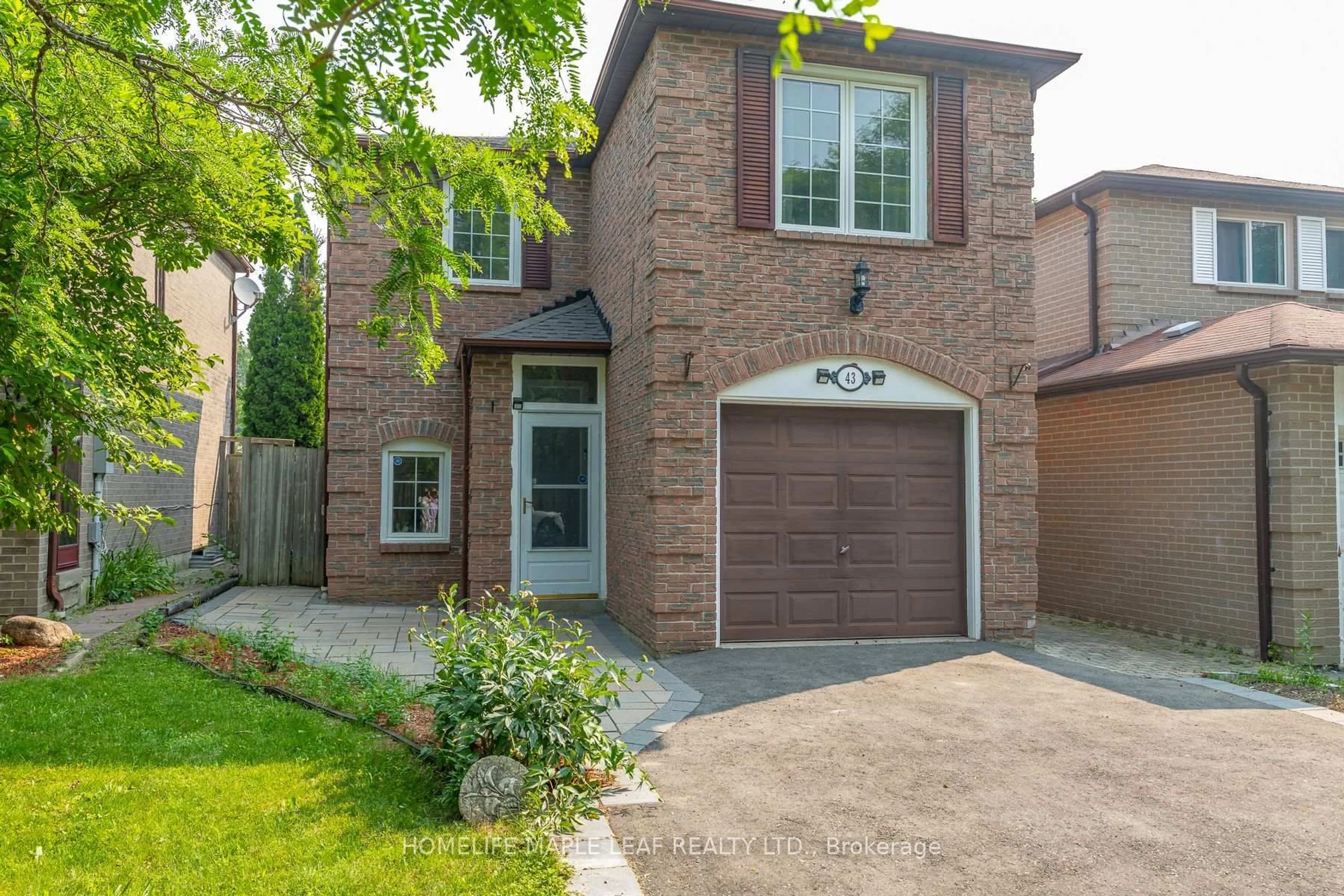 Home with brick exterior material, street for 43 Barrett Cres, Ajax Ontario L1T 2C4