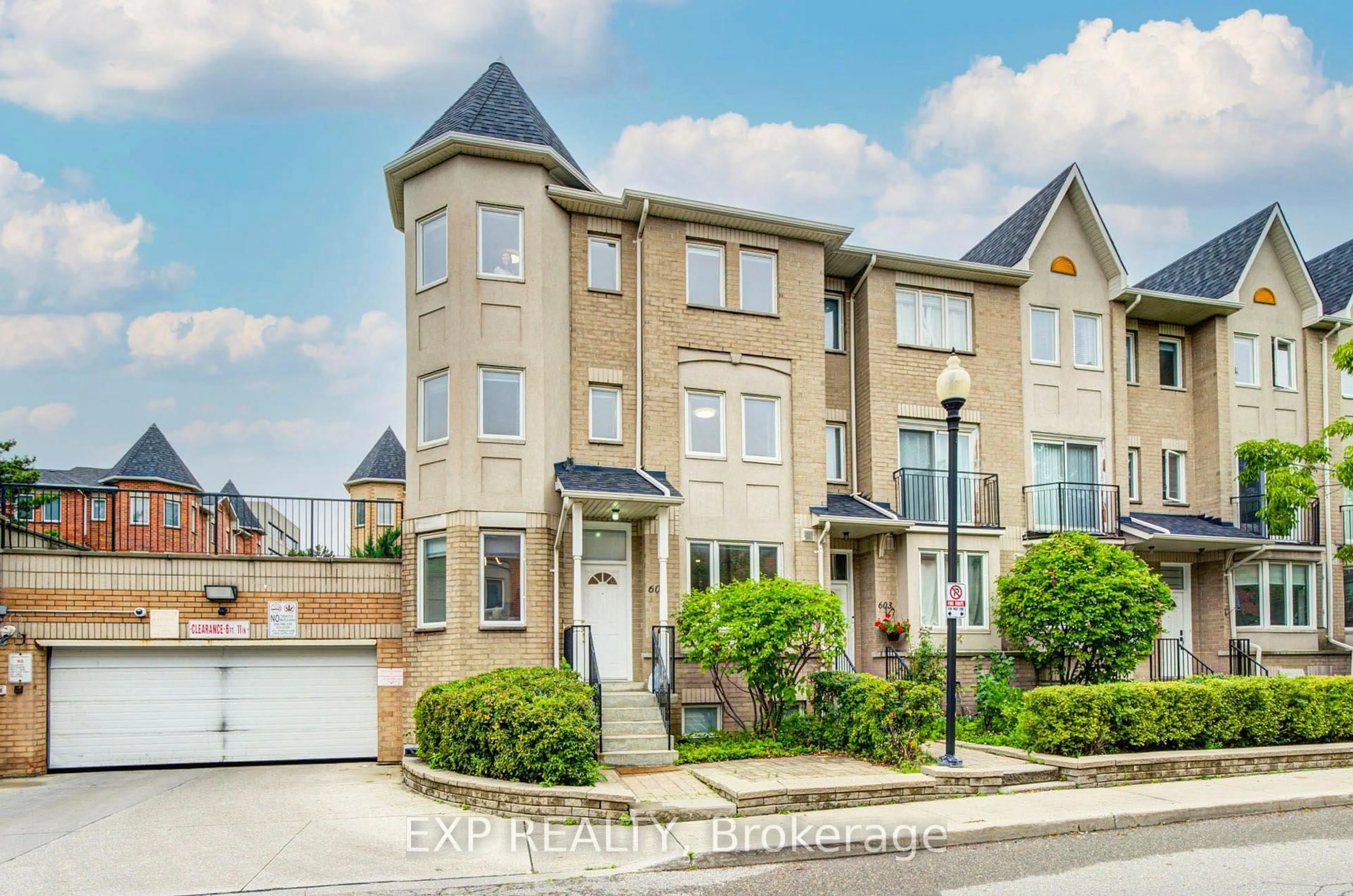 A pic from outside/outdoor area/front of a property/back of a property/a pic from drone, street for 19 Rosebank Dr #602, Toronto Ontario M1B 5Z2