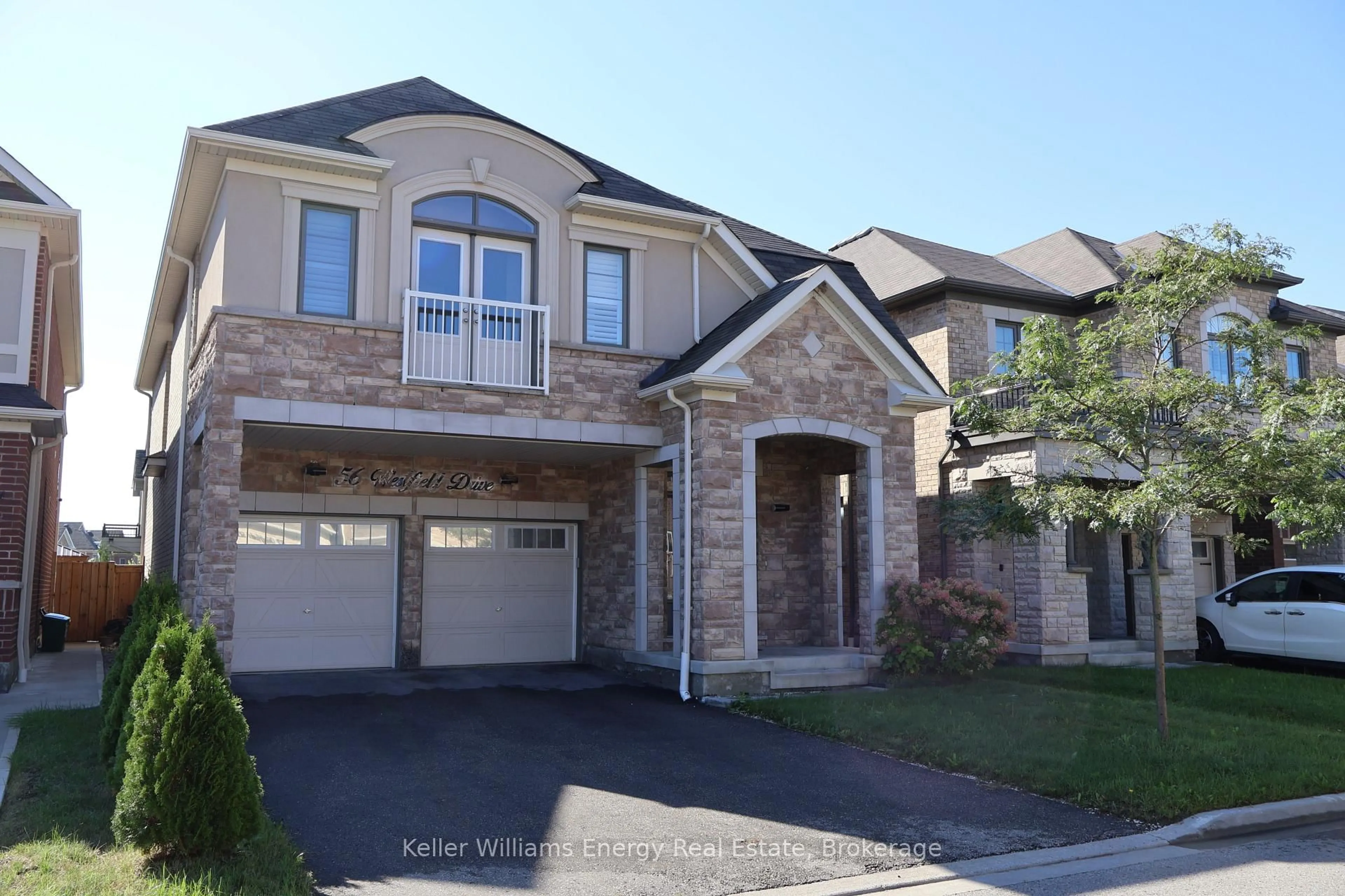 Home with brick exterior material, street for 56 Westfield Dr, Whitby Ontario L1P 0E9