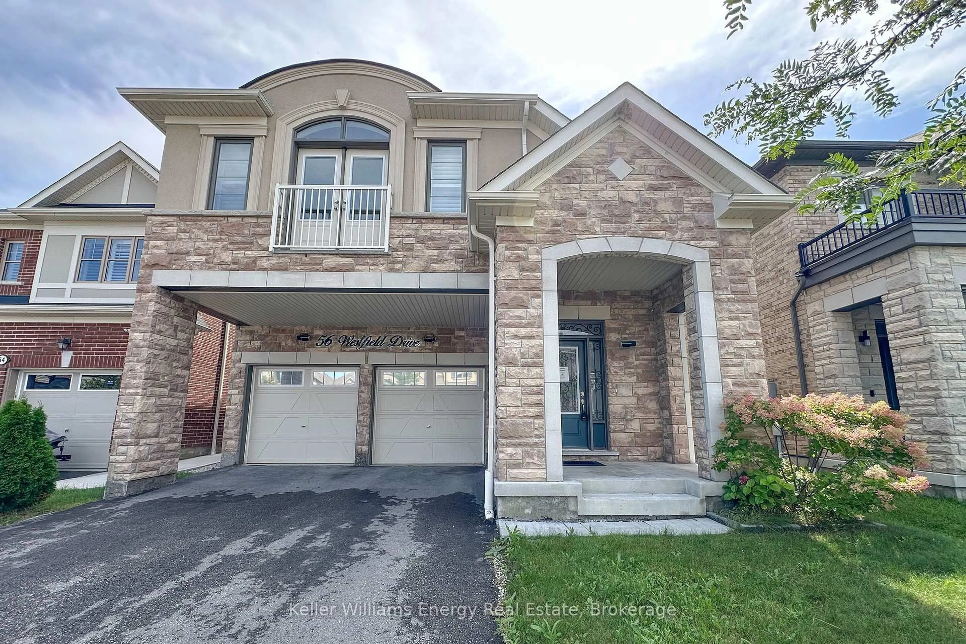 Home with brick exterior material, street for 56 Westfield Dr, Whitby Ontario L1P 0E9
