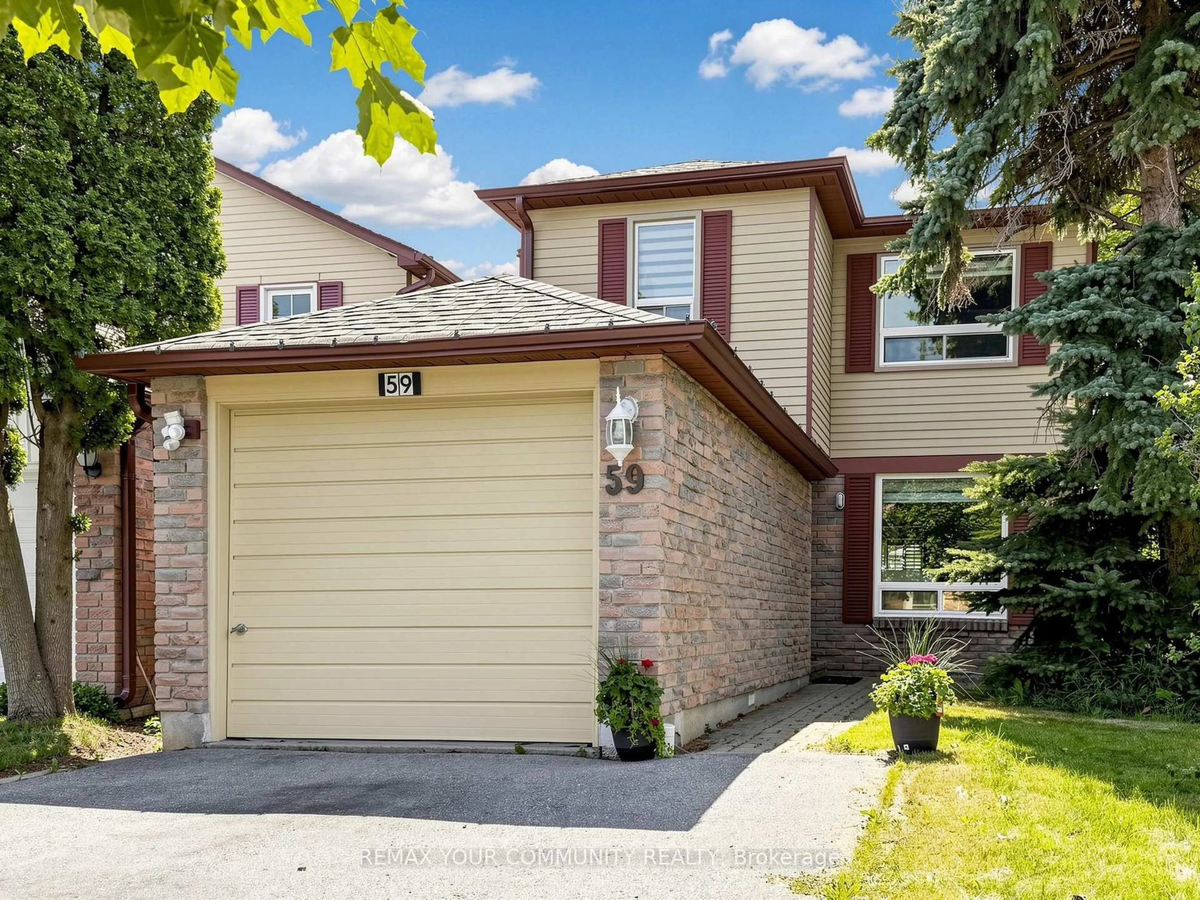 Home with brick exterior material, street for 59 Valley Stream Dr, Toronto Ontario M1V 2A4