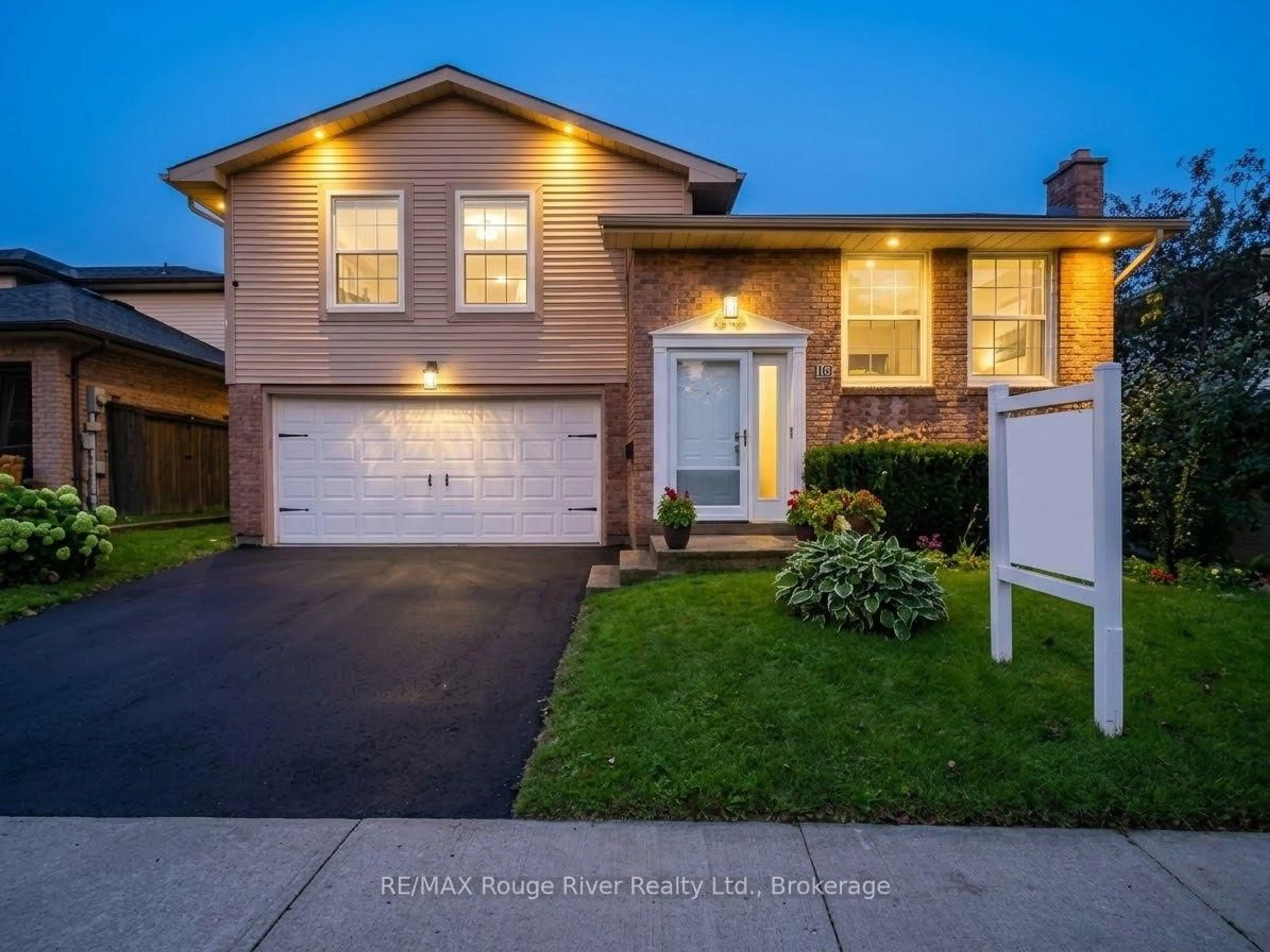 Home with brick exterior material, street for 117 Pine Hills Rd, Whitby Ontario L1N 6N9