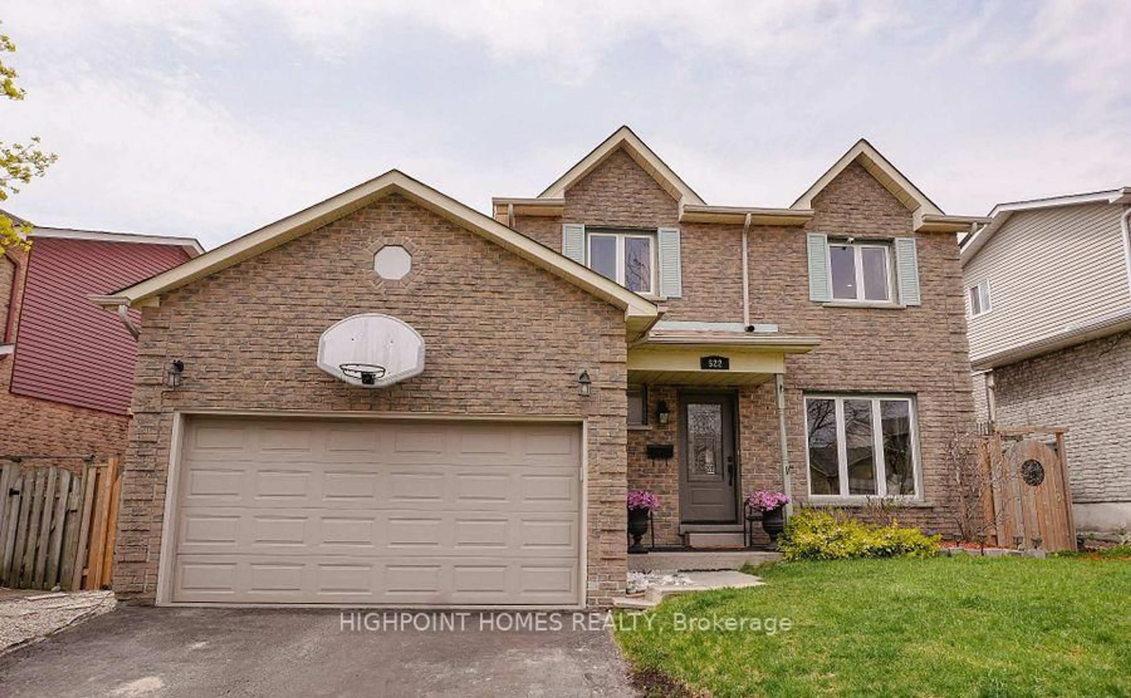 Home with brick exterior material, street for 522 Powell Rd, Whitby Ontario L1N 6Y7