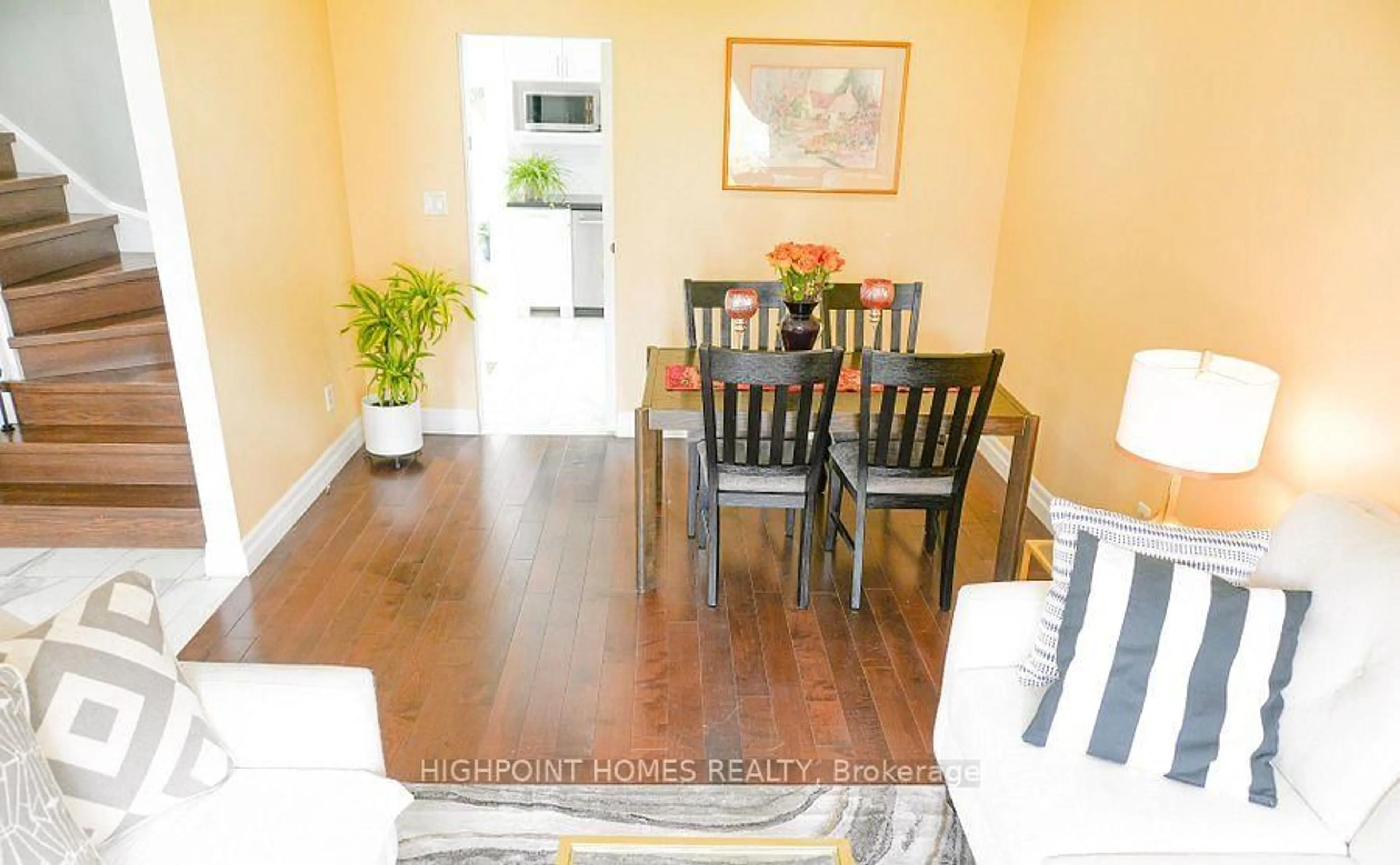 Dining room, wood/laminate floor for 522 Powell Rd, Whitby Ontario L1N 6Y7