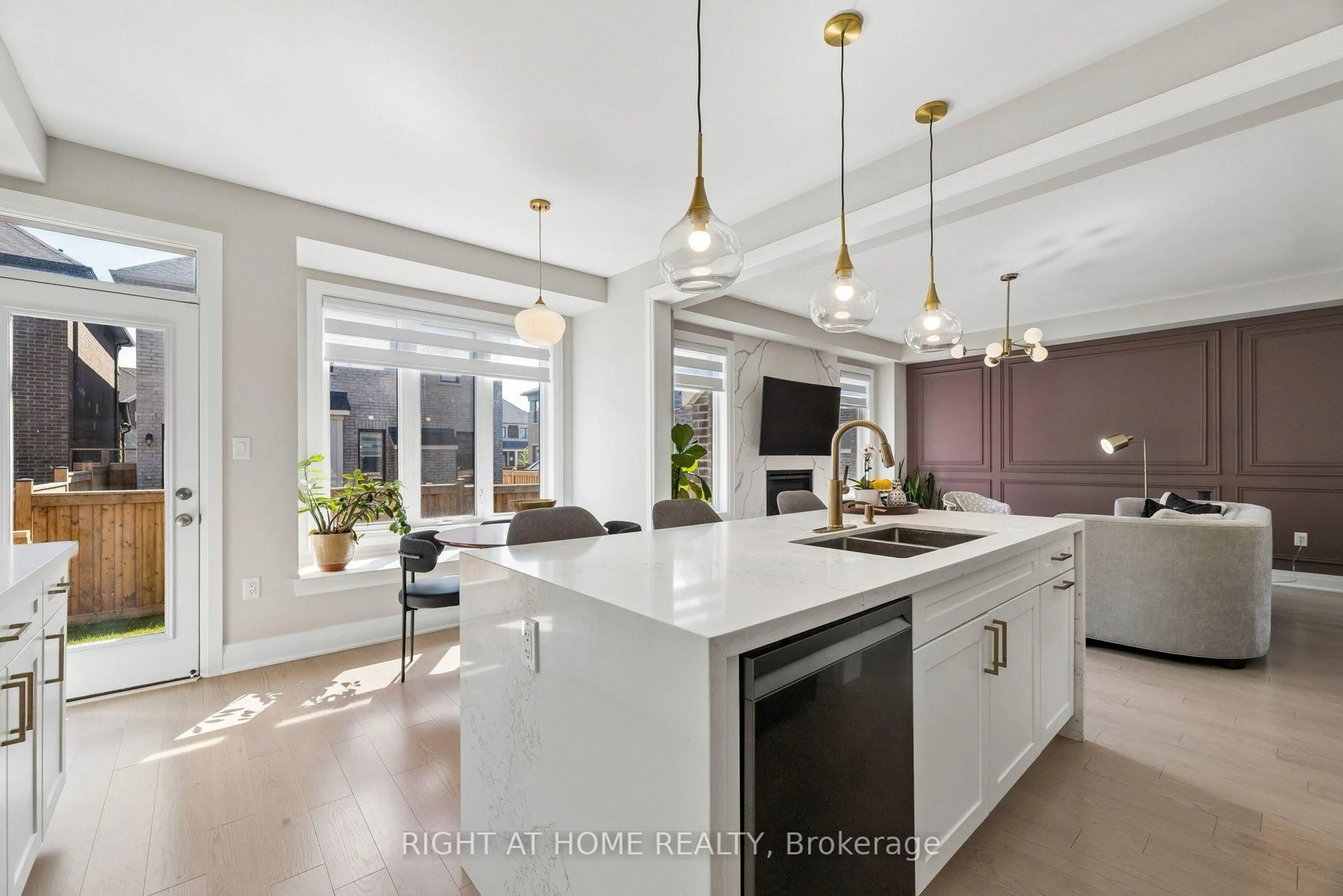 Open concept kitchen, ceramic/tile floor for 2989 Heartwood Lane, Pickering Ontario L1X 0P1