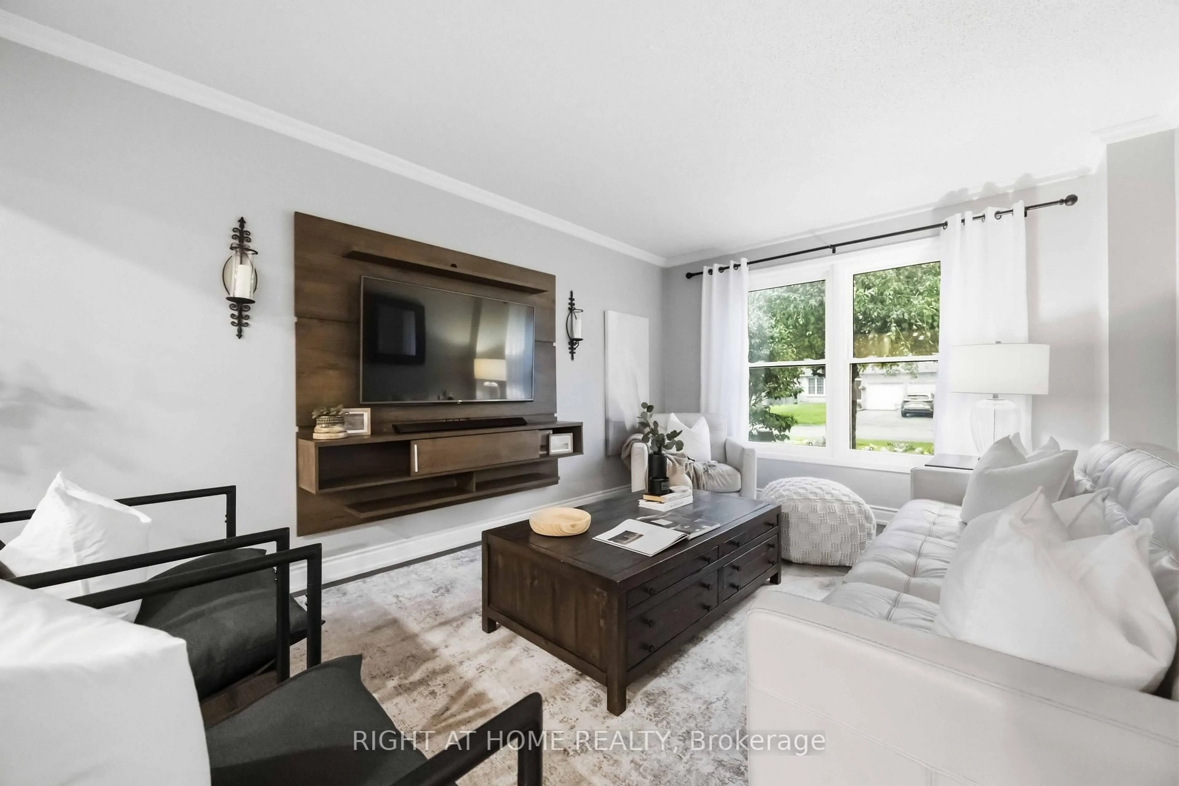 Living room with furniture, unknown for 57 Morning Glory Cres, Whitby Ontario L1R 1N5