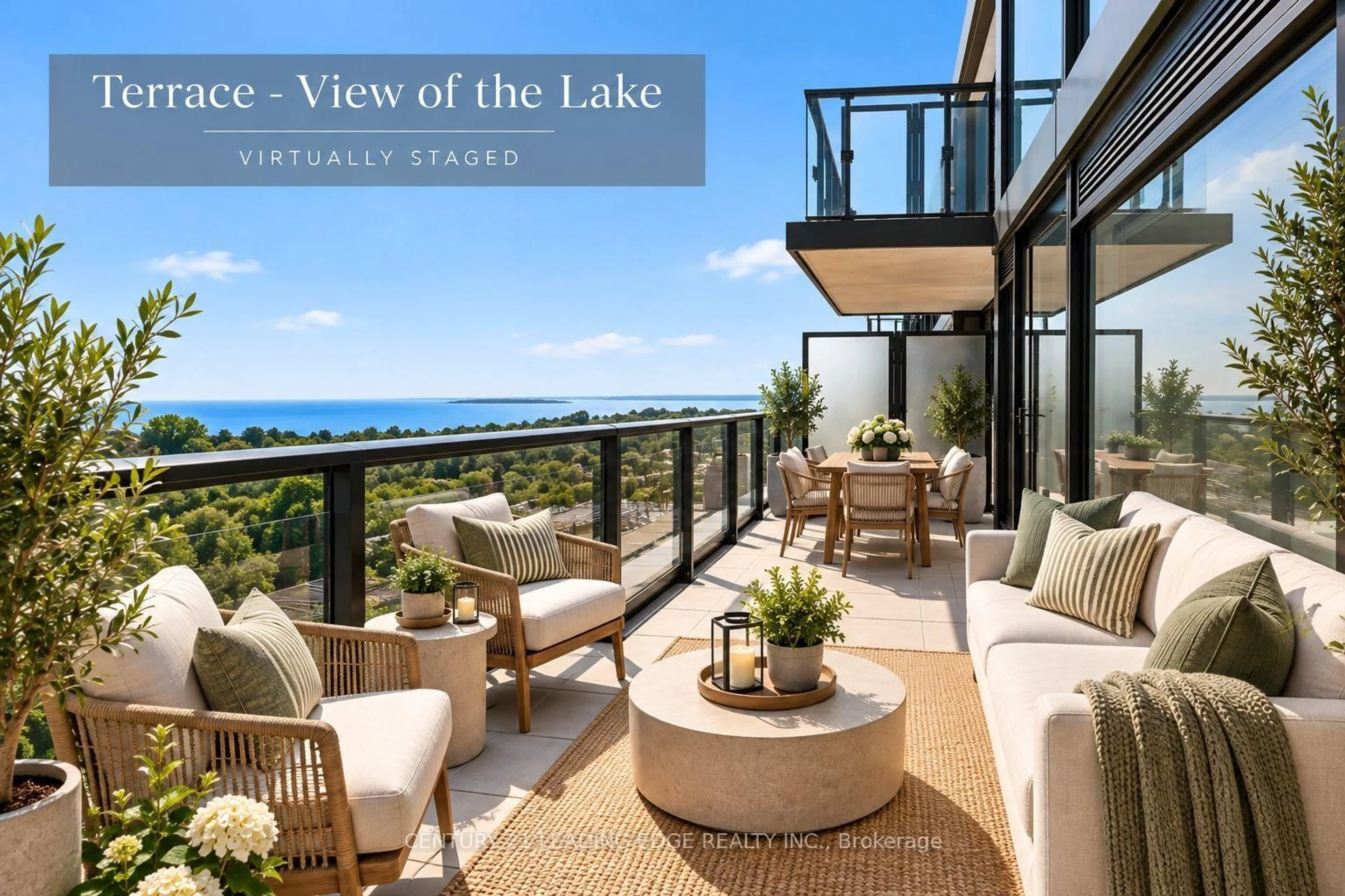 Patio, water/lake/river/ocean view for 2 Manderley Dr #812, Toronto Ontario M1N 0C7