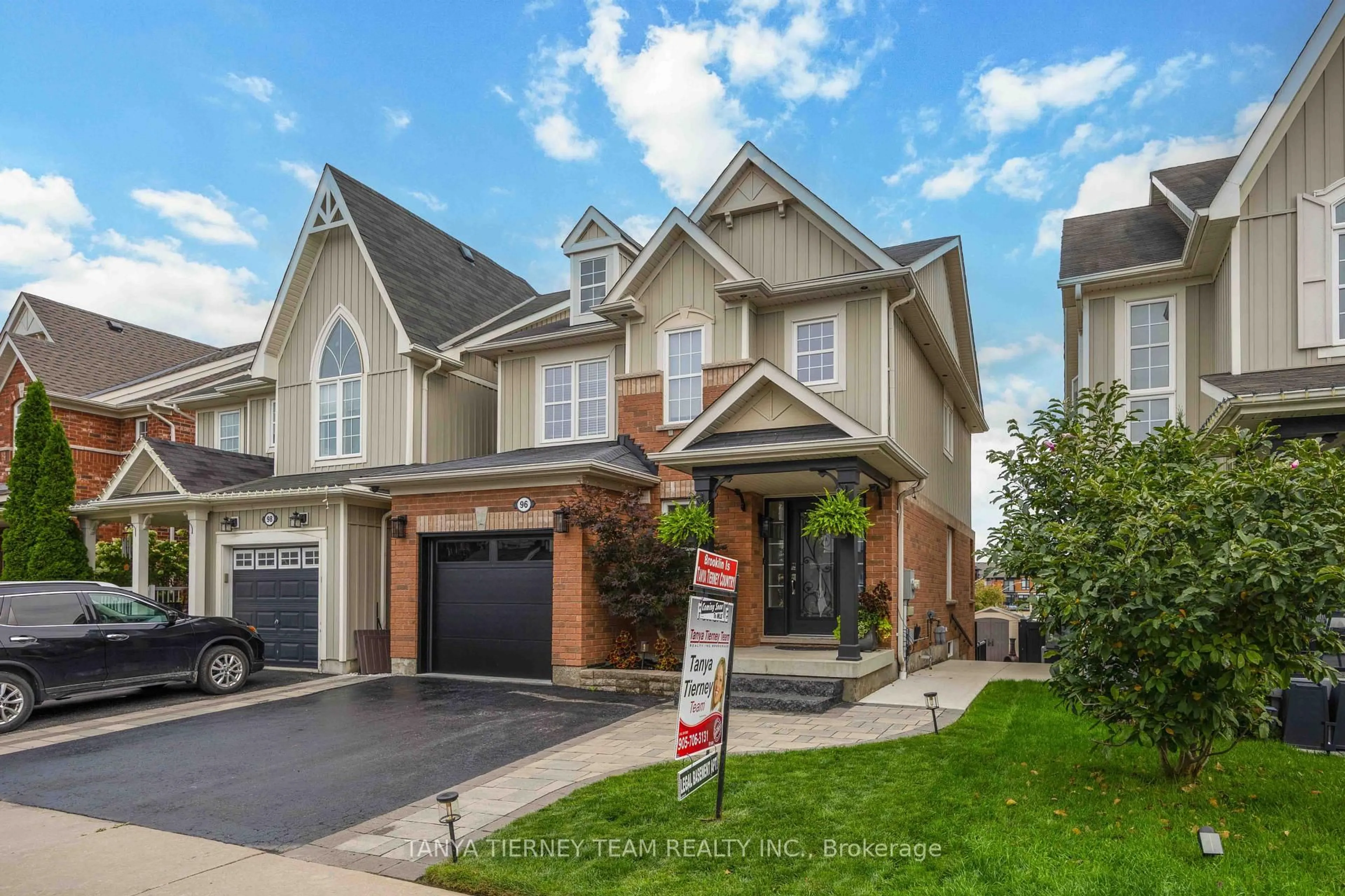 Home with brick exterior material, street for 96 Mildenhall Pl, Whitby Ontario L1M 0E4