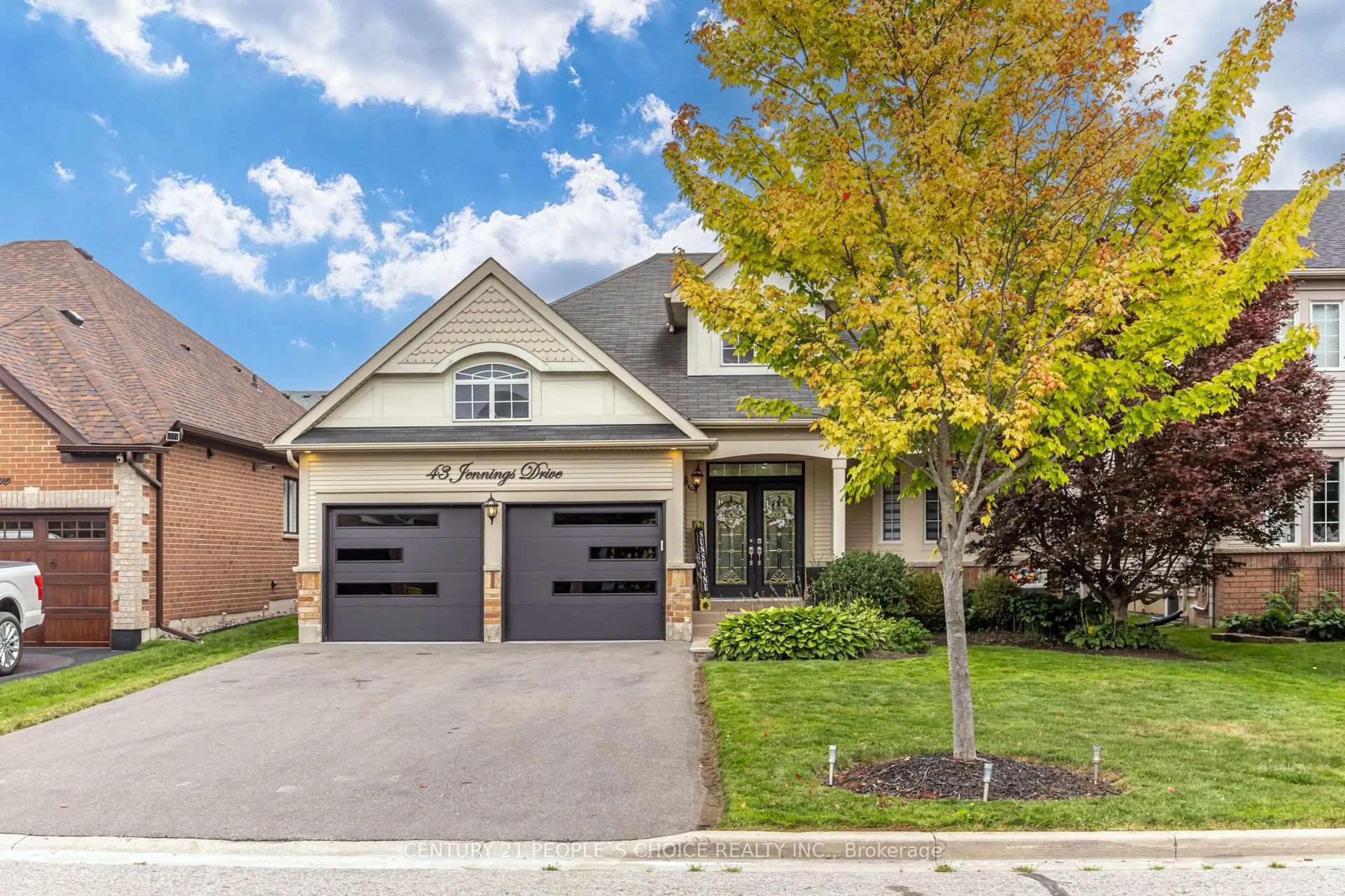 Home with brick exterior material, street for 43 Jennings Dr, Clarington Ontario L1C 0C2