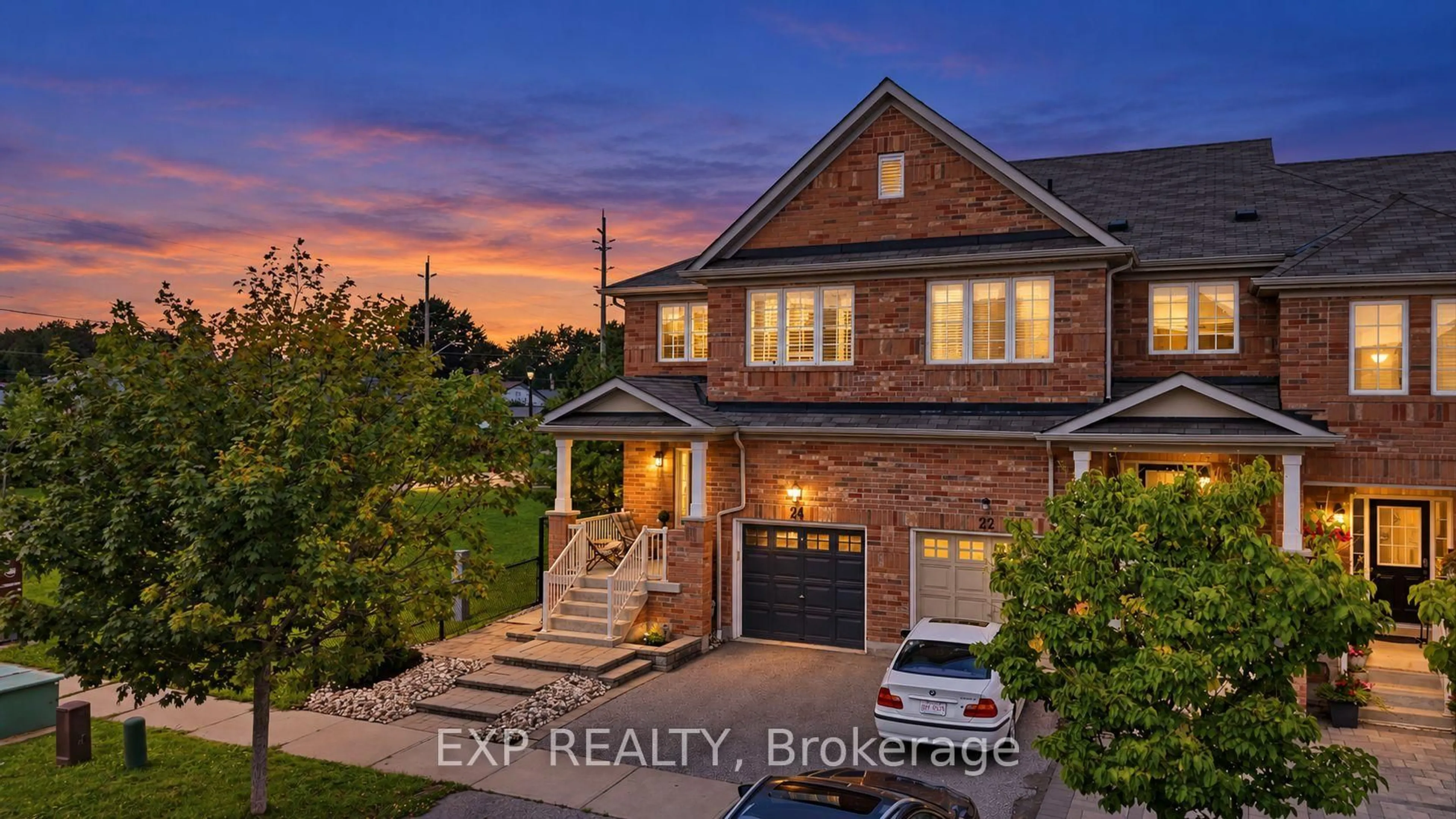 Home with brick exterior material, street for 24 Hickman Rd, Ajax Ontario L1S 0C8