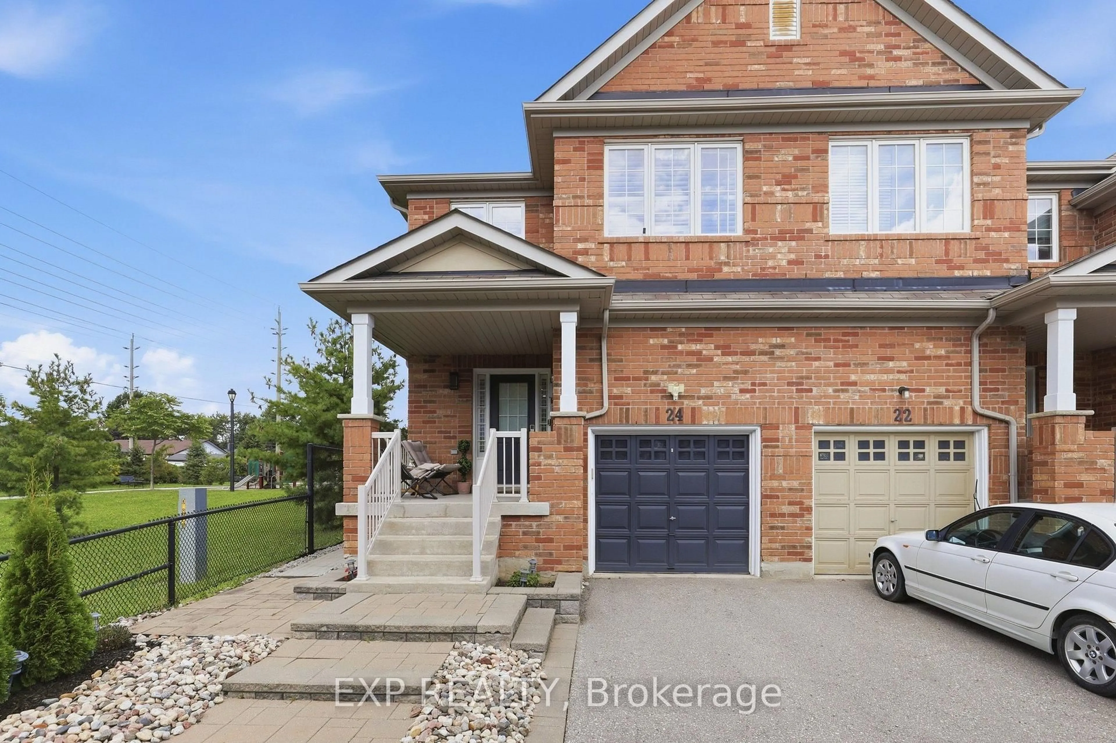 Home with brick exterior material, street for 24 Hickman Rd, Ajax Ontario L1S 0C8