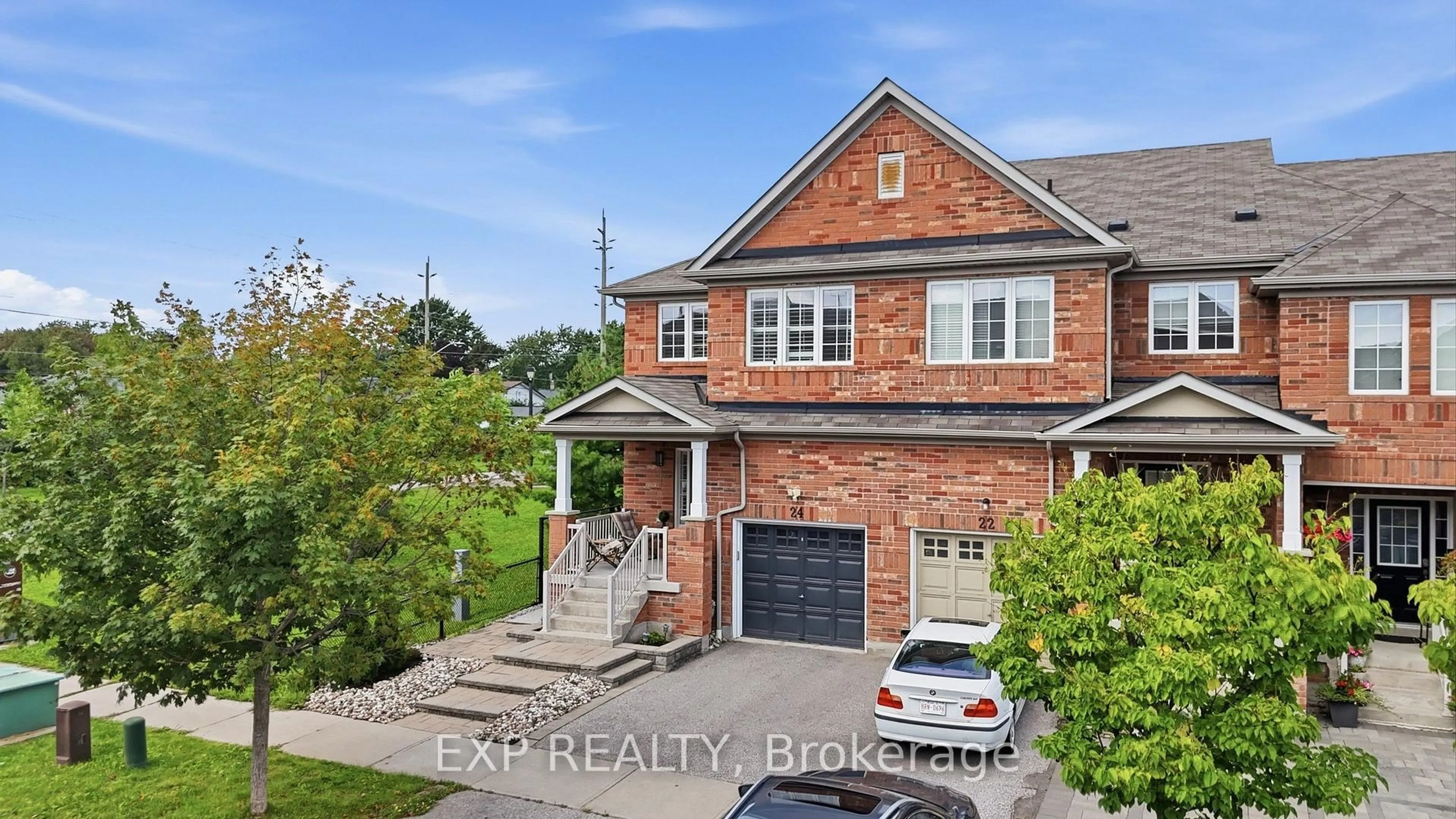 Home with brick exterior material, street for 24 Hickman Rd, Ajax Ontario L1S 0C8
