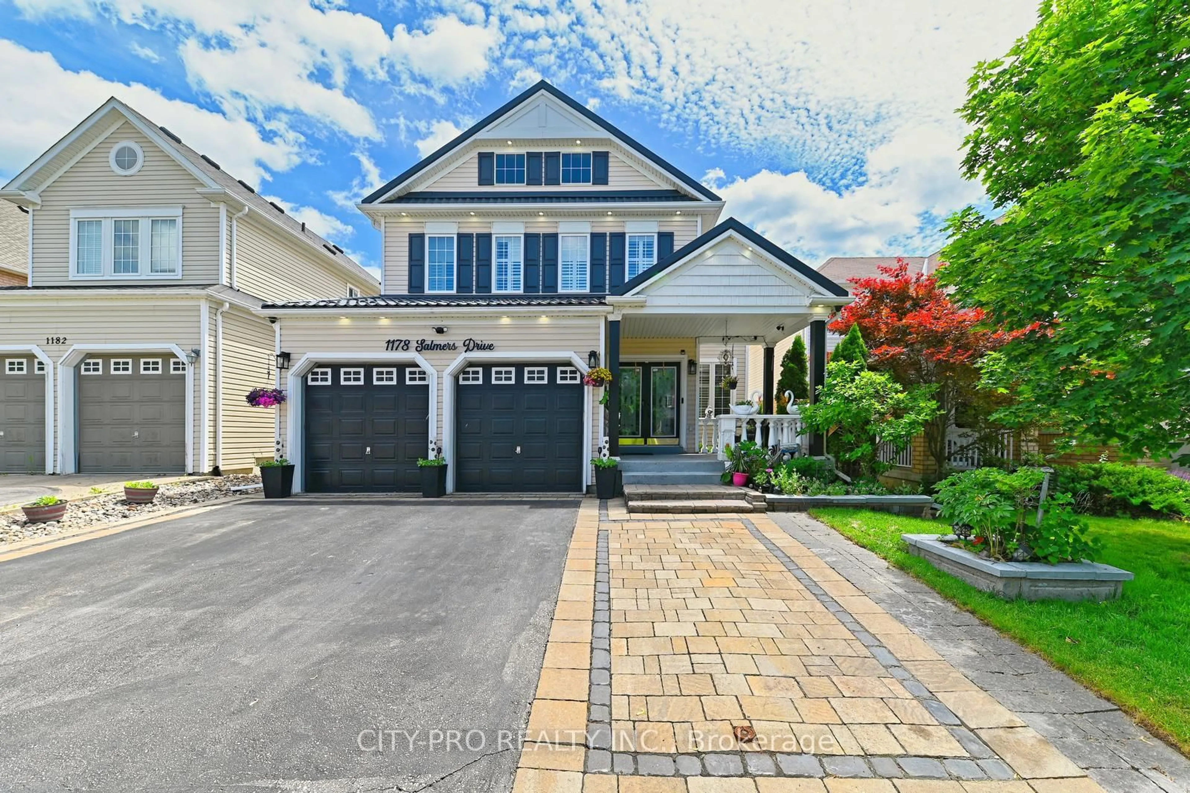 Home with vinyl exterior material, street for 1178 Salmers Dr, Oshawa Ontario L1K 0B2