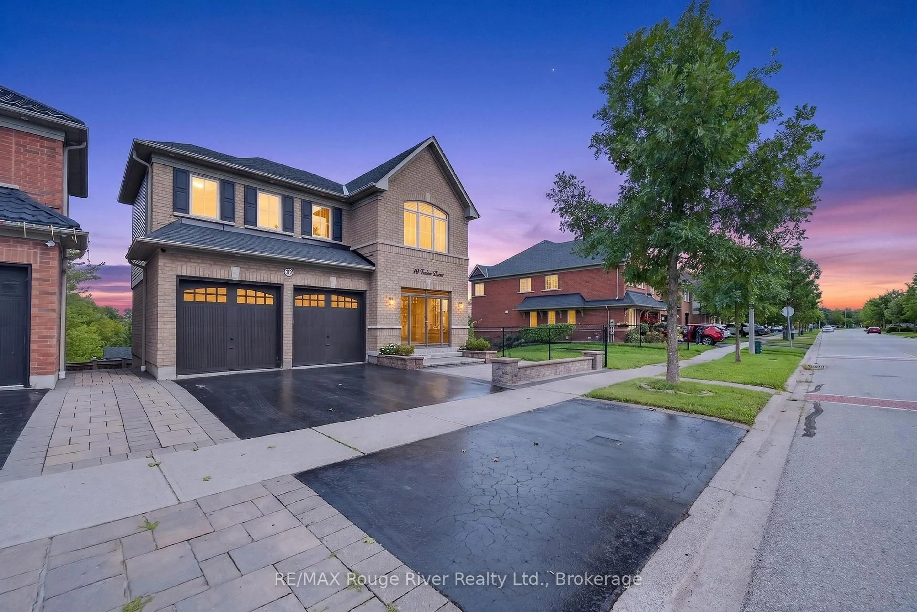 Home with brick exterior material, street for 19 Galea Dr, Ajax Ontario L1Z 0J7