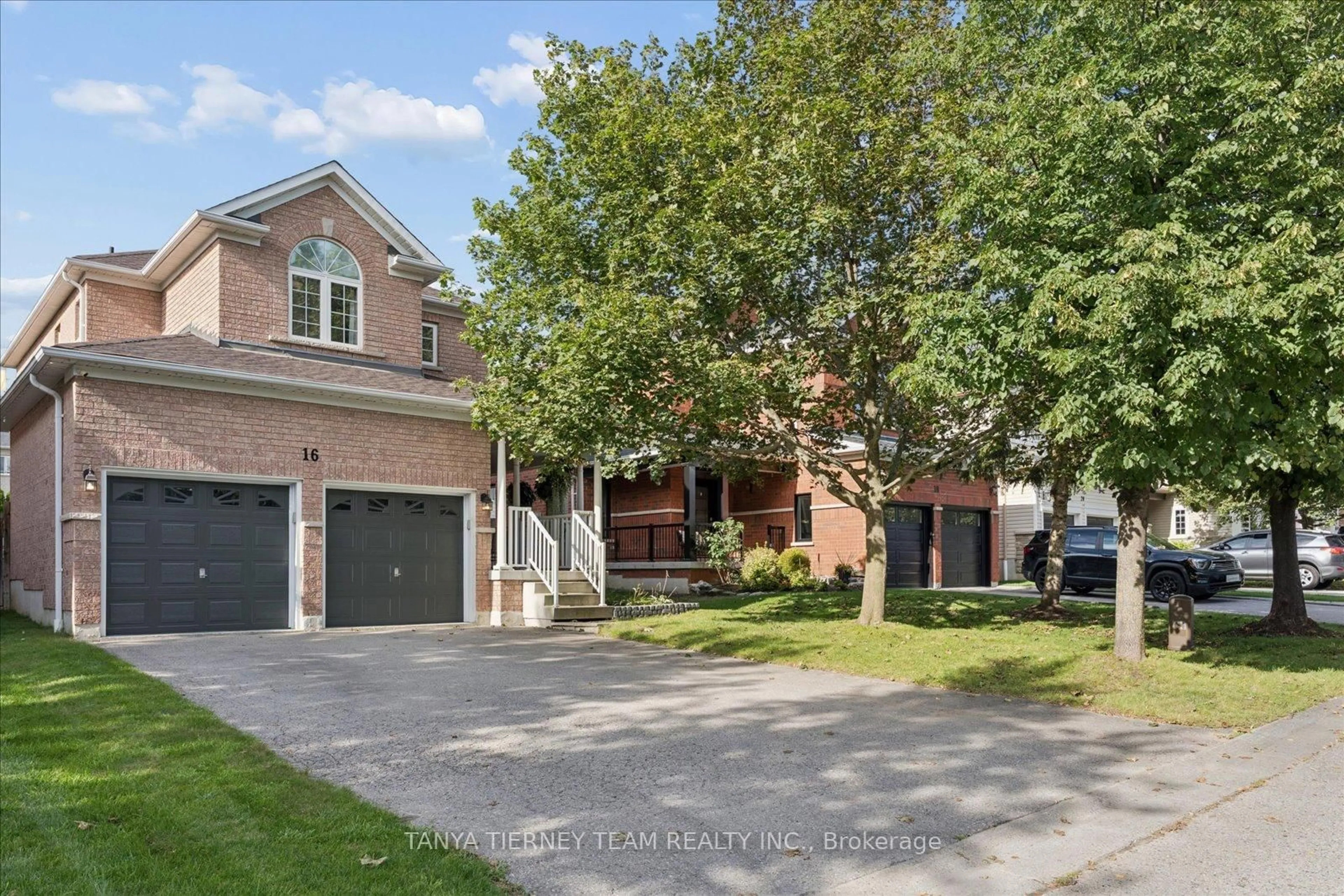 Home with brick exterior material, street for 16 Corianne Ave, Whitby Ontario L1M 2J2