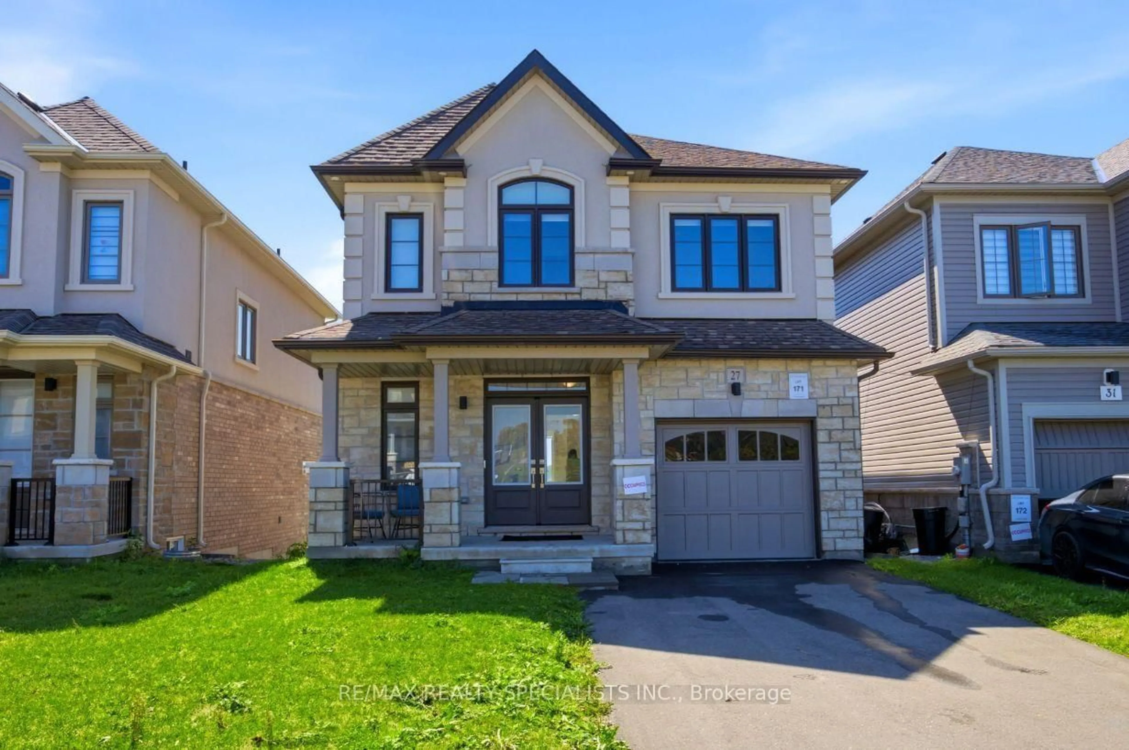 Home with brick exterior material, street for 27 Salmon Cres, Clarington Ontario L1B 1L9