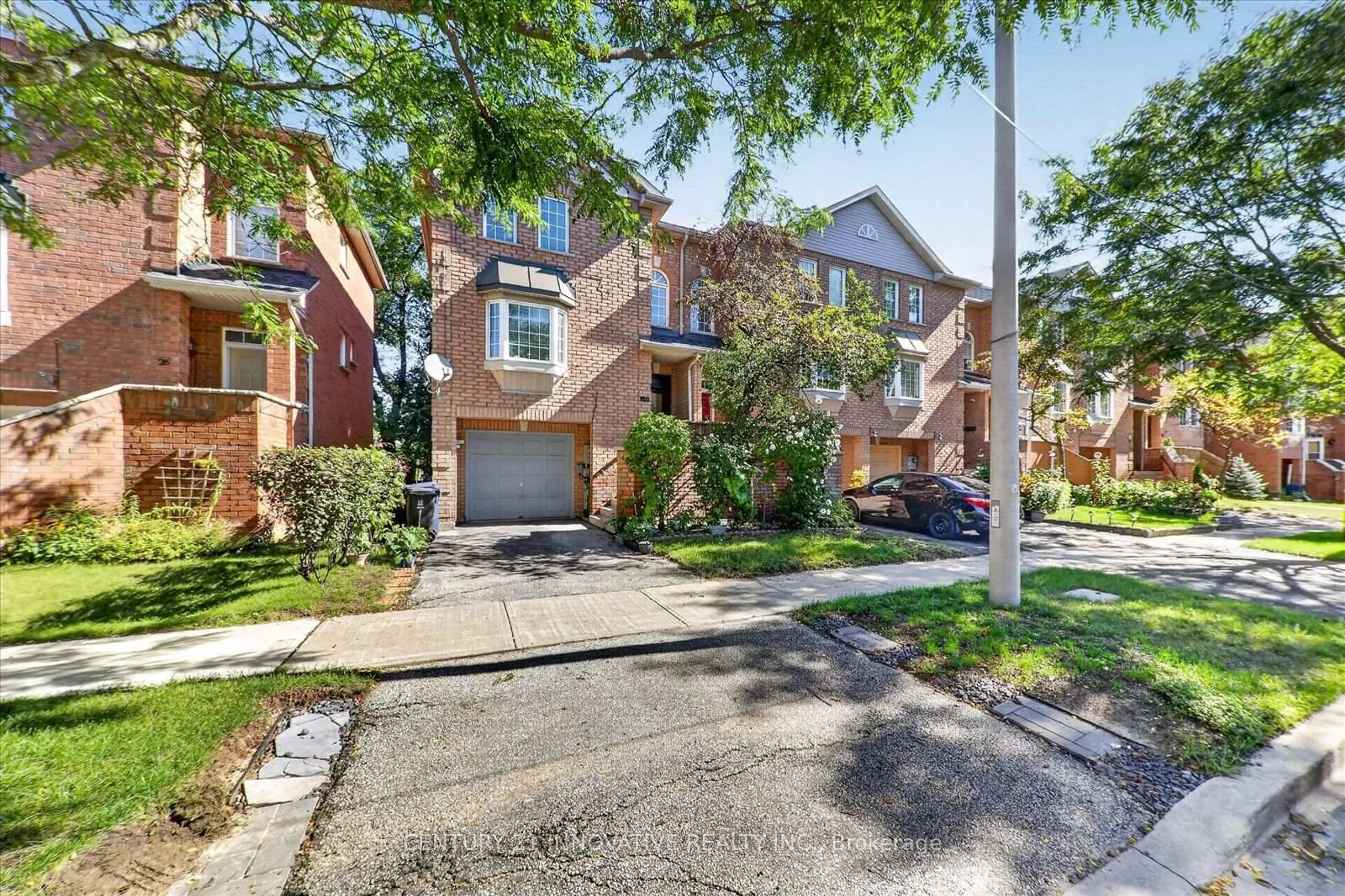 Home with brick exterior material, street for 28 Eli Shackleton Crt, Toronto Ontario M1E 5K3