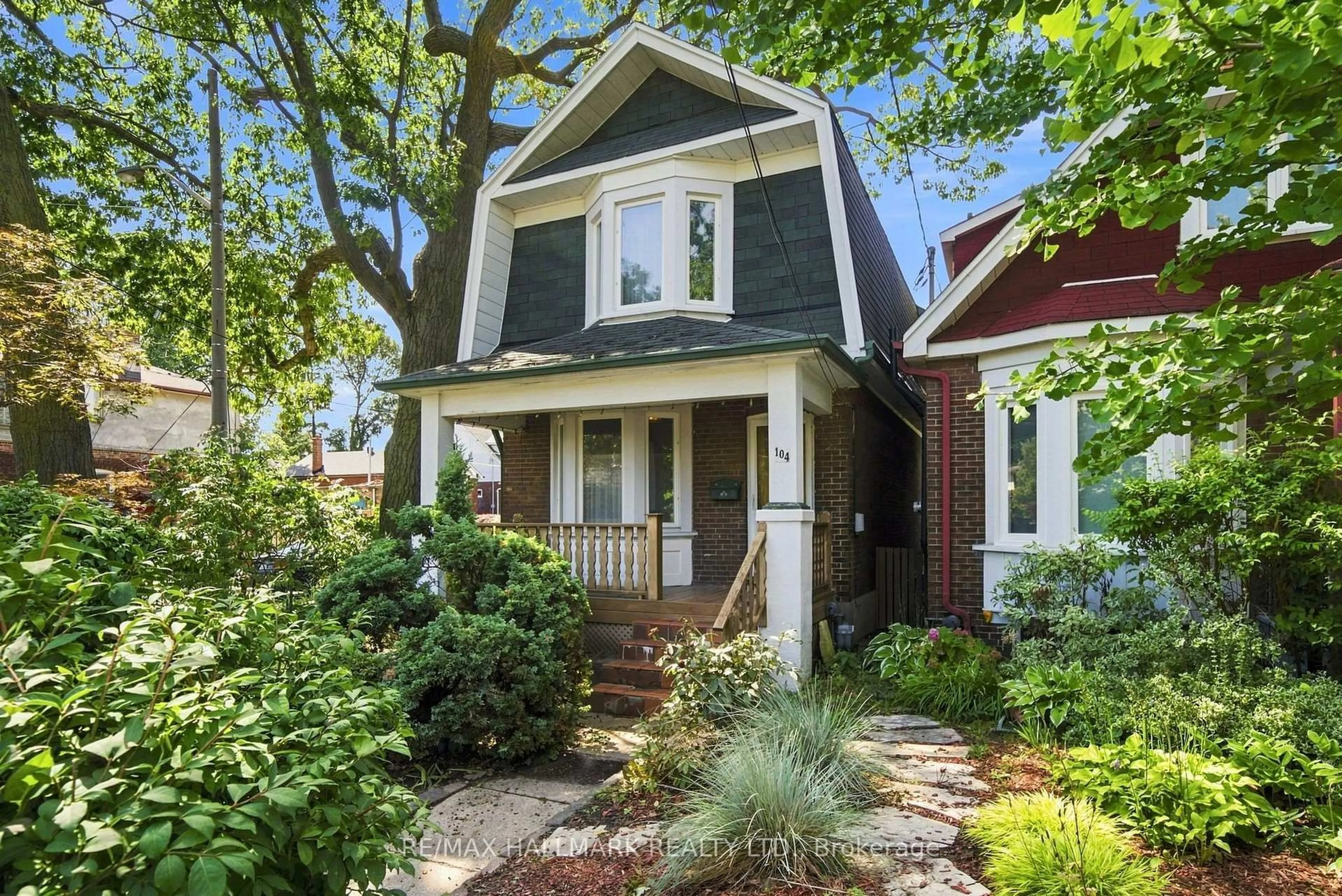 Home with brick exterior material, street for 104 Chisholm Ave, Toronto Ontario M4C 4V7
