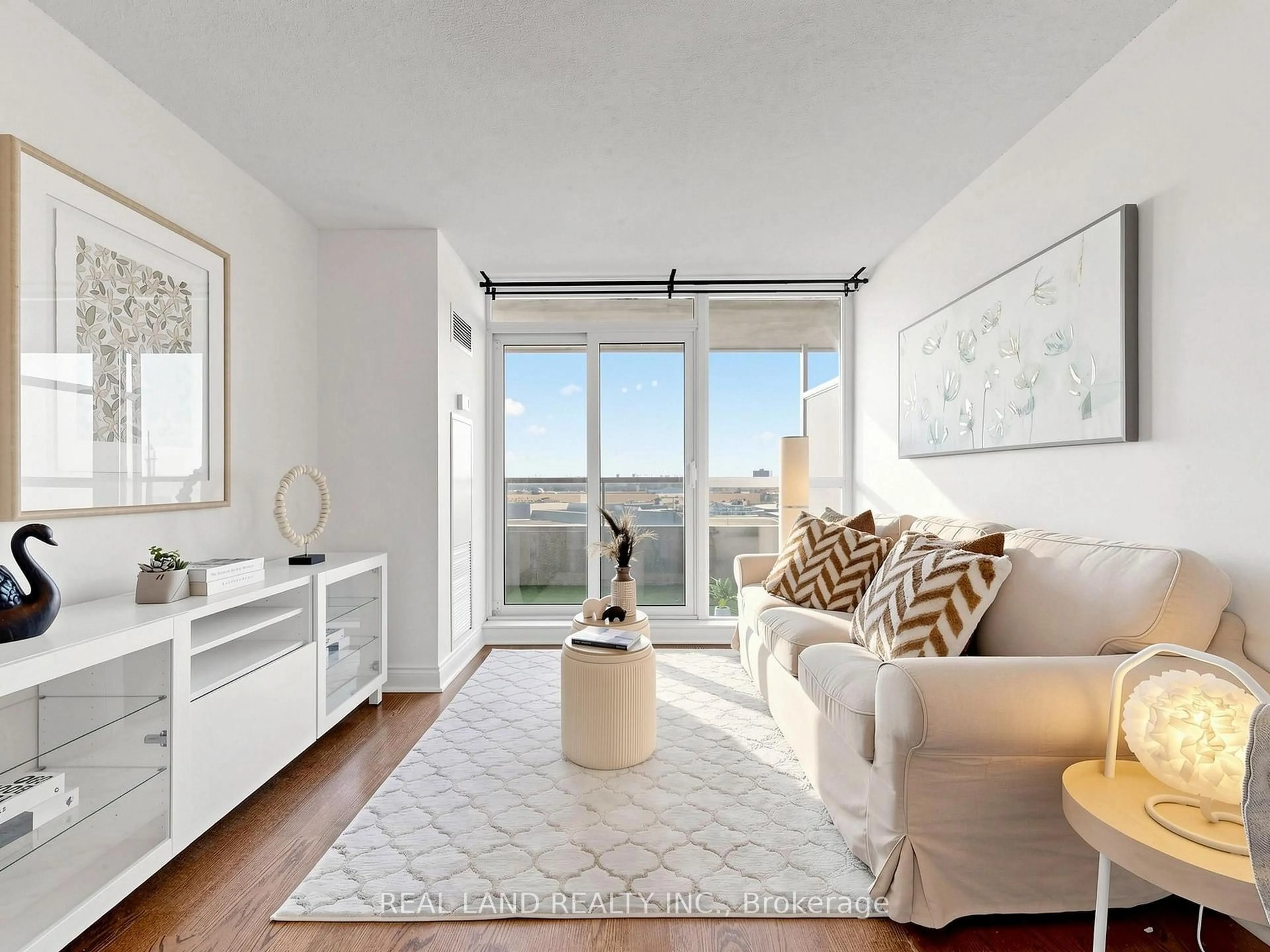 Living room with furniture, unknown for 60 Brian Harrison Way #805, Toronto Ontario M1P 5J5