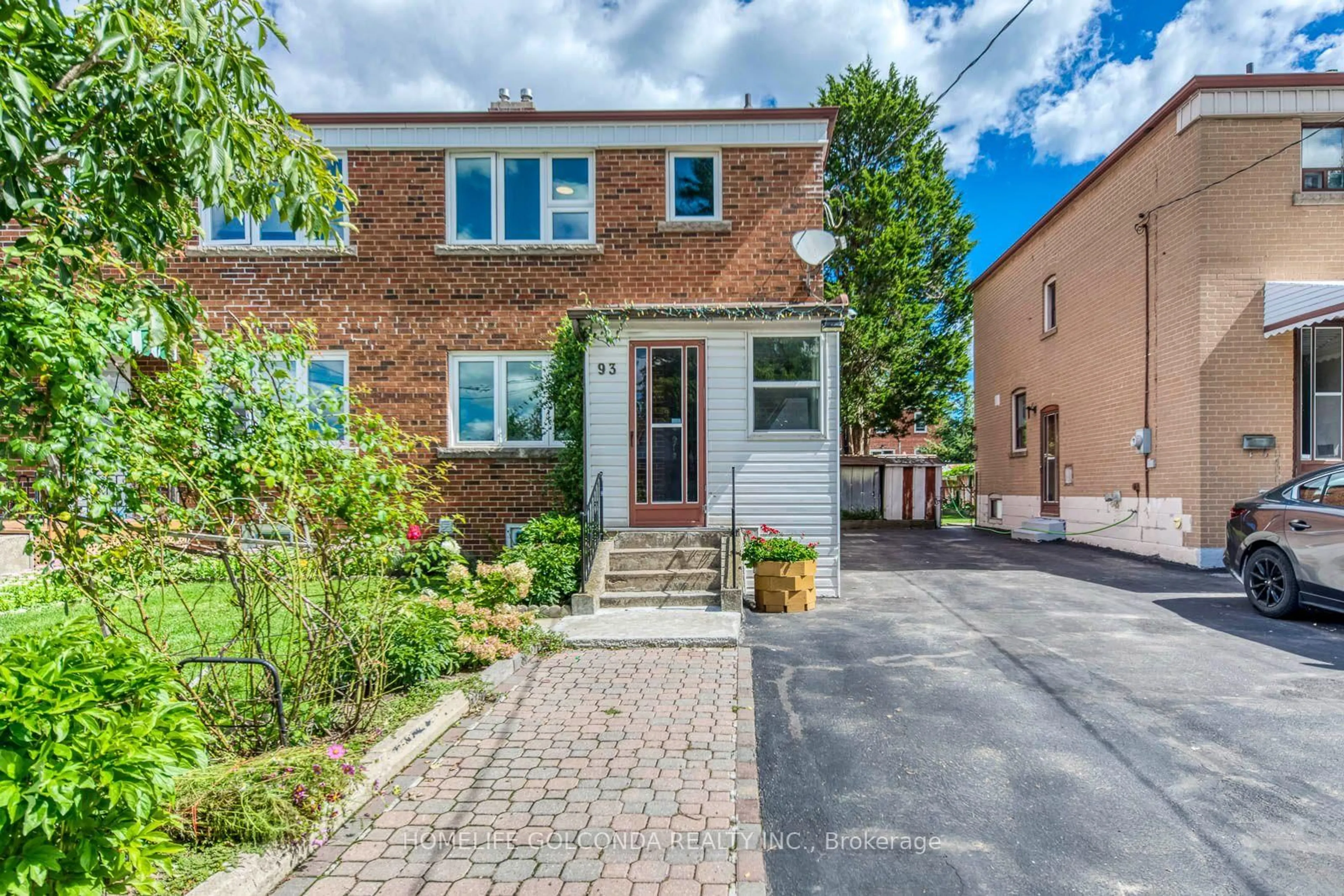Home with brick exterior material, street for 93 North Woodrow Blvd, Toronto Ontario M1K 1W7