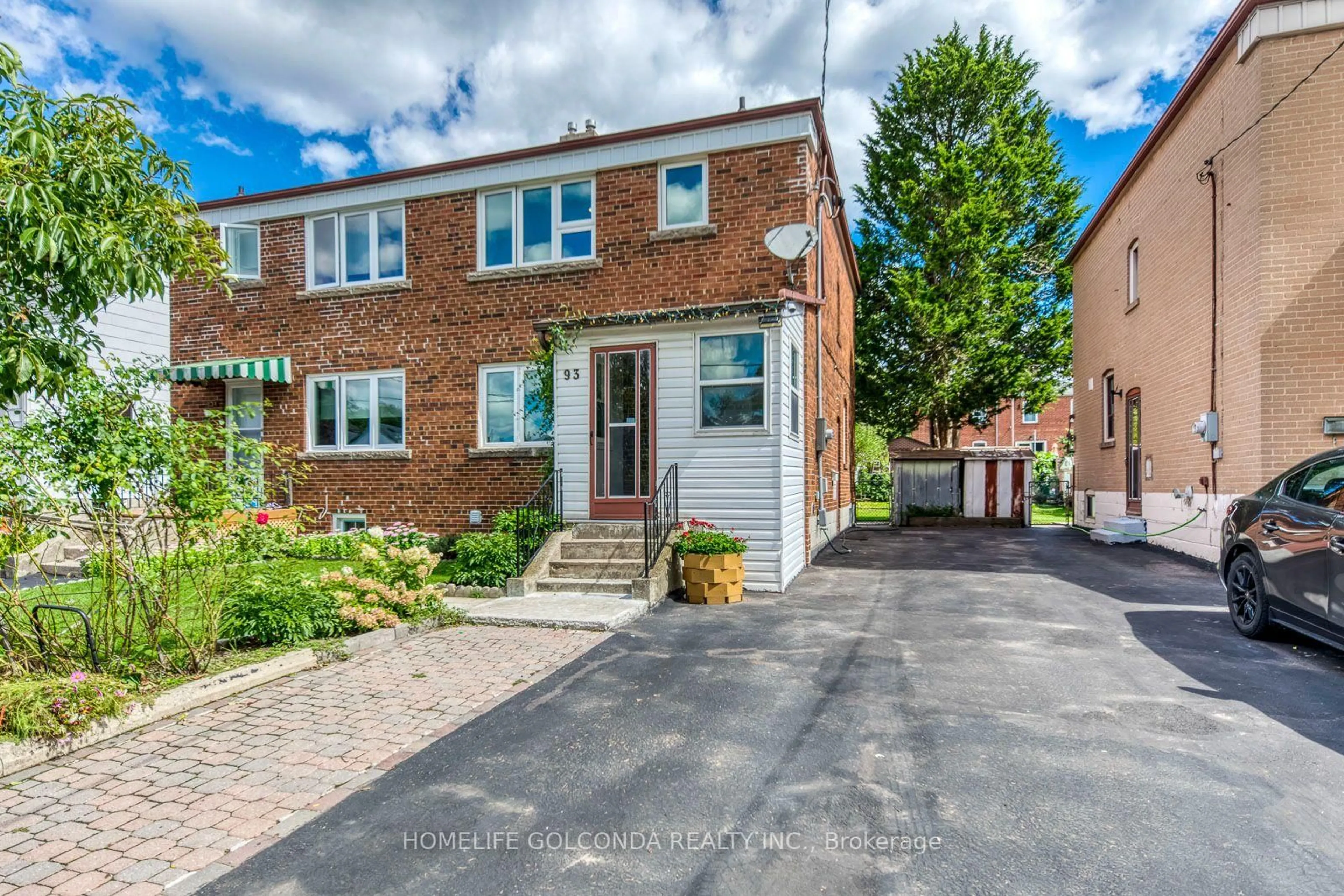 Home with brick exterior material, street for 93 North Woodrow Blvd, Toronto Ontario M1K 1W7