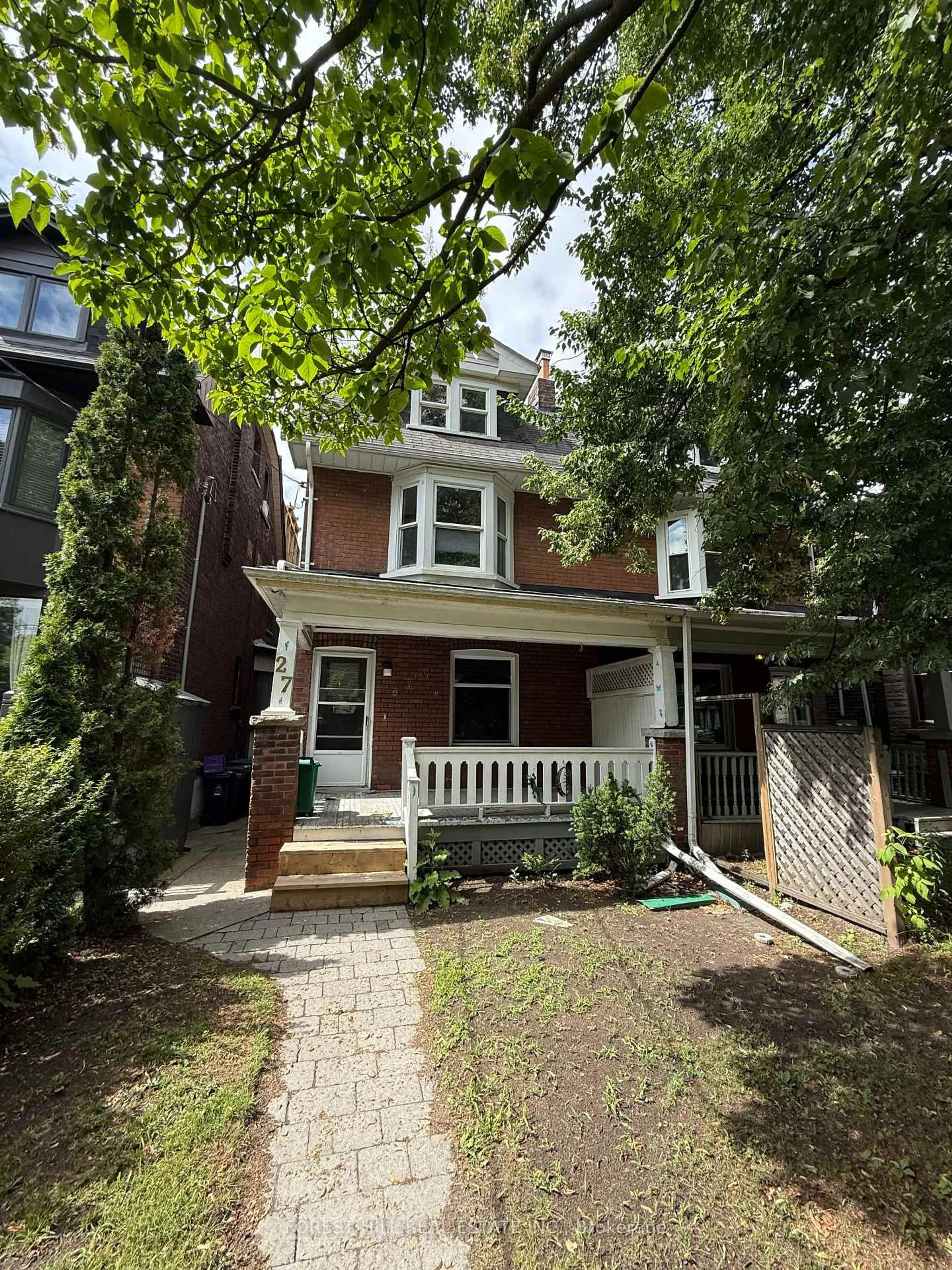 Home with brick exterior material, street for 27 Dixon Ave, Toronto Ontario M4L 1N2