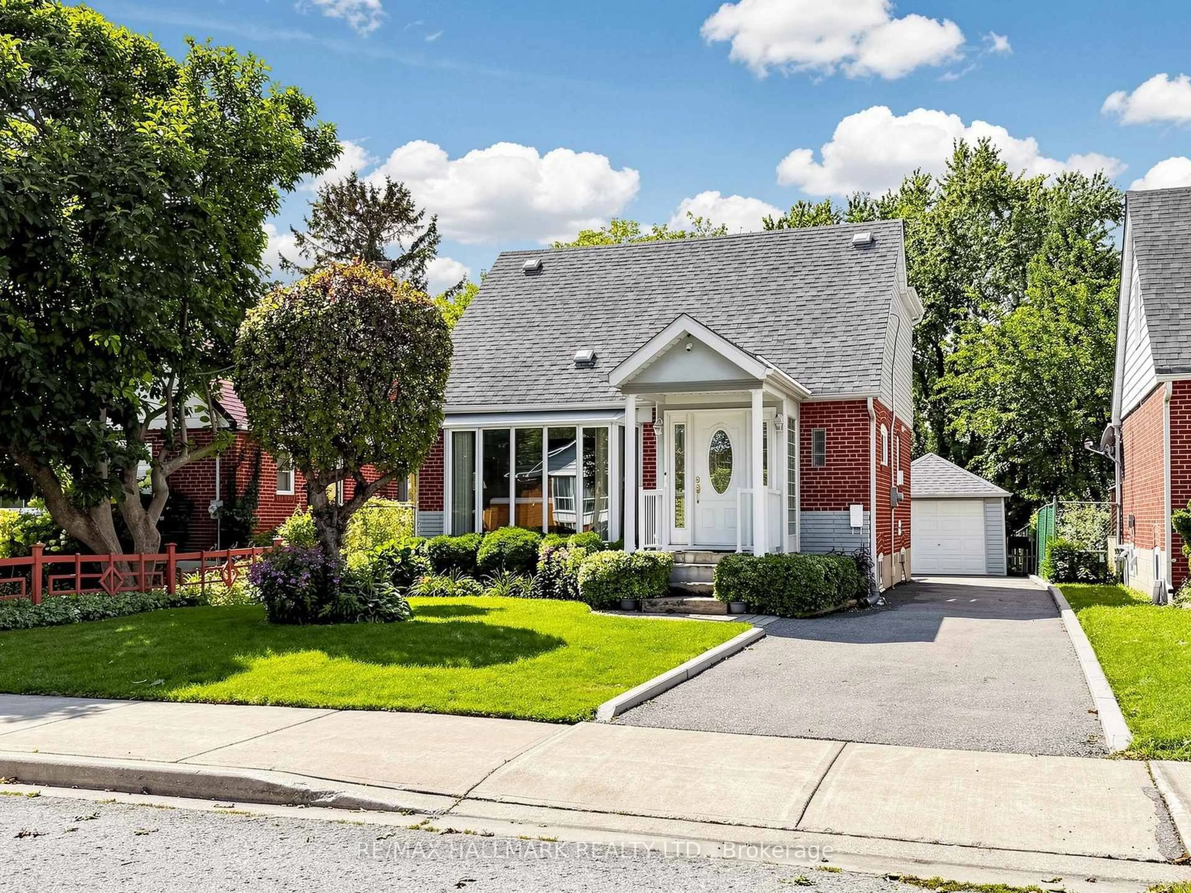 Home with brick exterior material, street for 20 Elfreda Blvd, Toronto Ontario M1L 4L7
