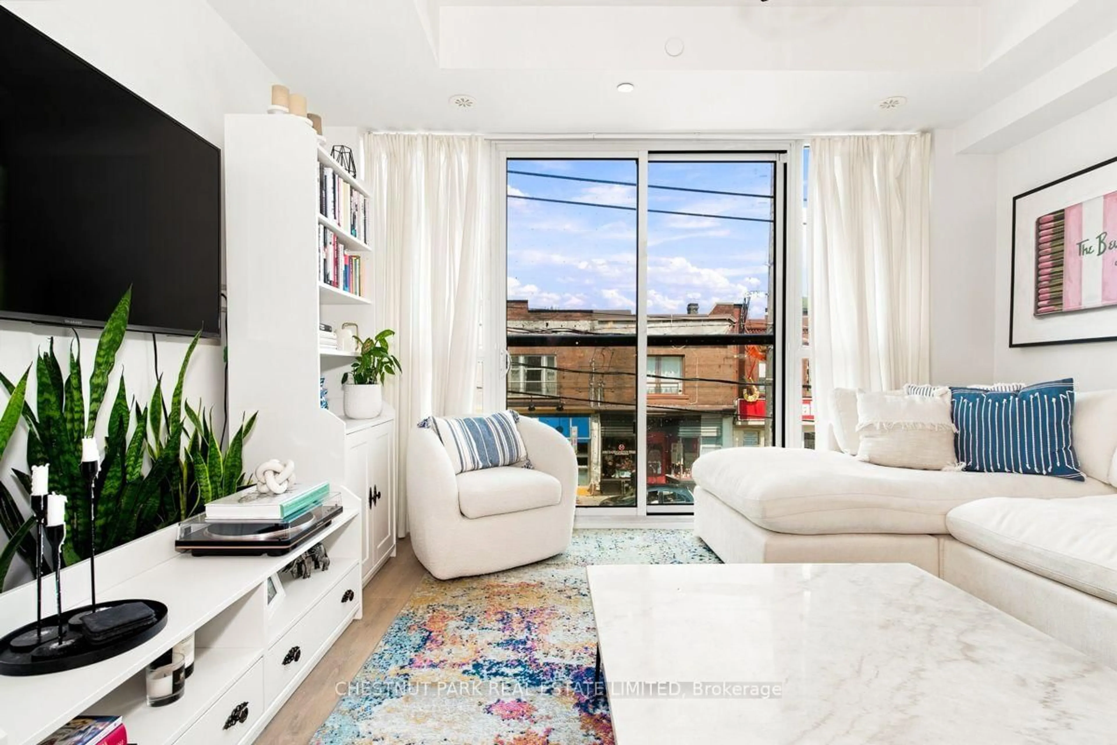 Living room with furniture, unknown for 899 Queen St #205, Toronto Ontario M4M 0C8