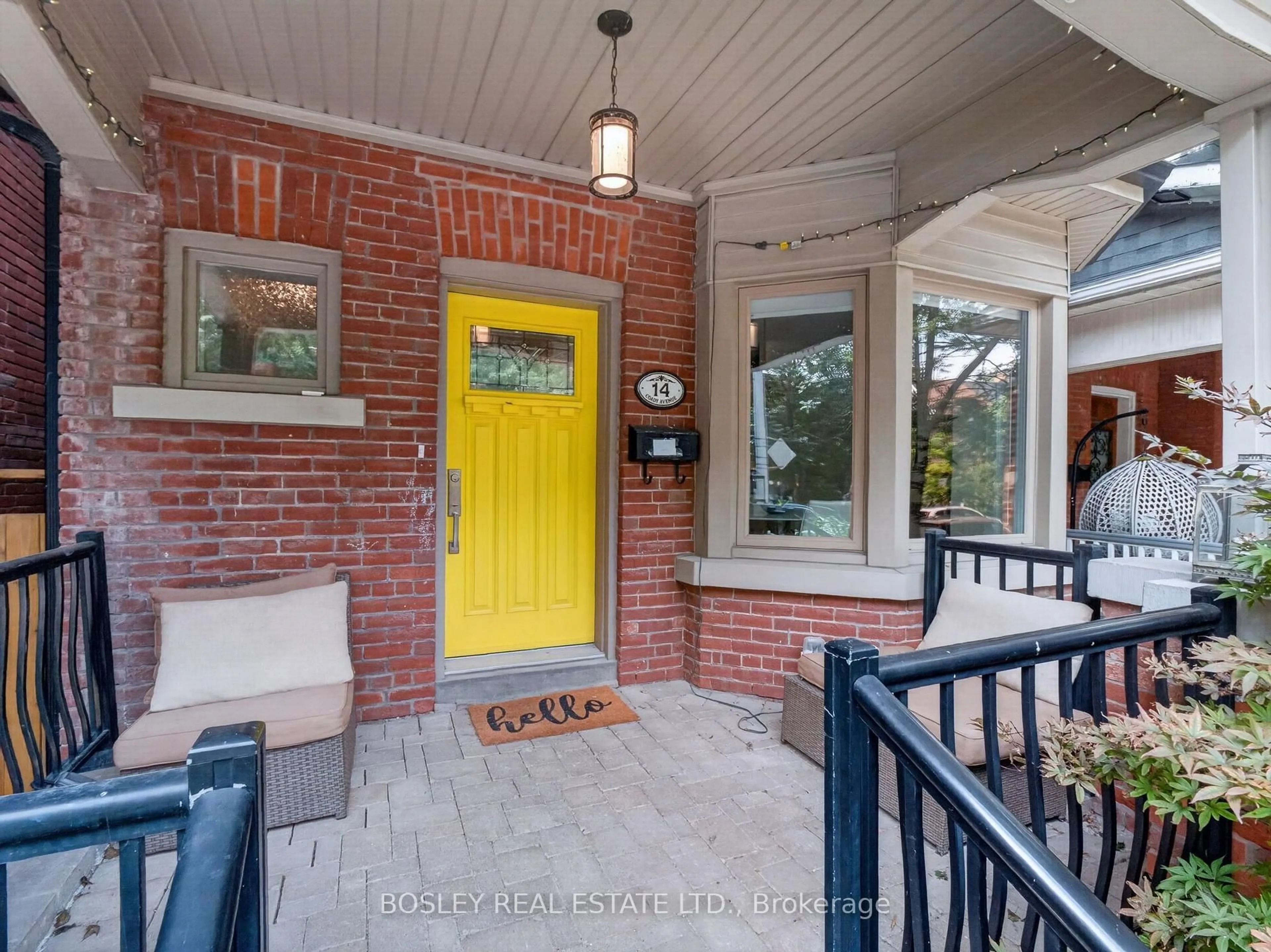 Home with brick exterior material, street for 14 Coady Ave, Toronto Ontario M4M 2Y8
