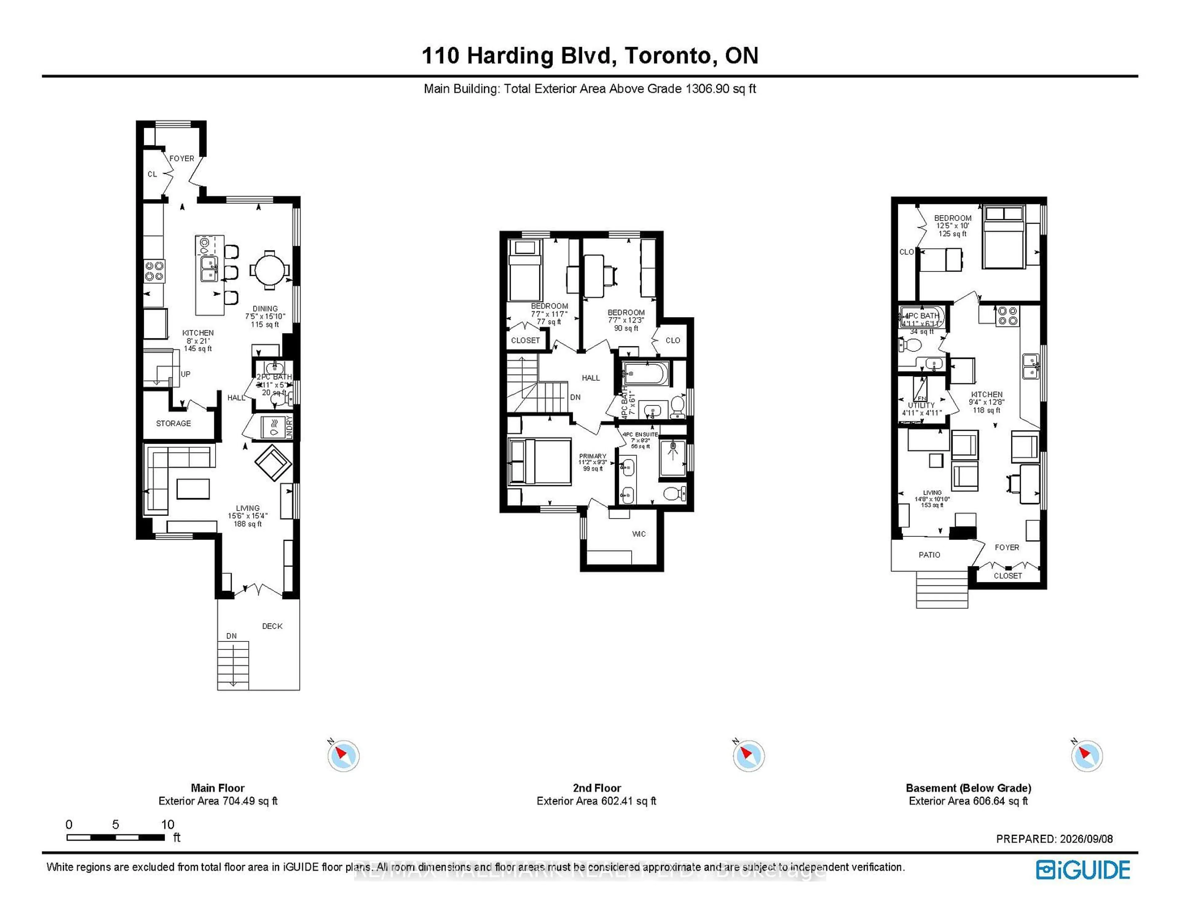 Floor plan for 110 Harding Blvd, Toronto Ontario M1N 3E2