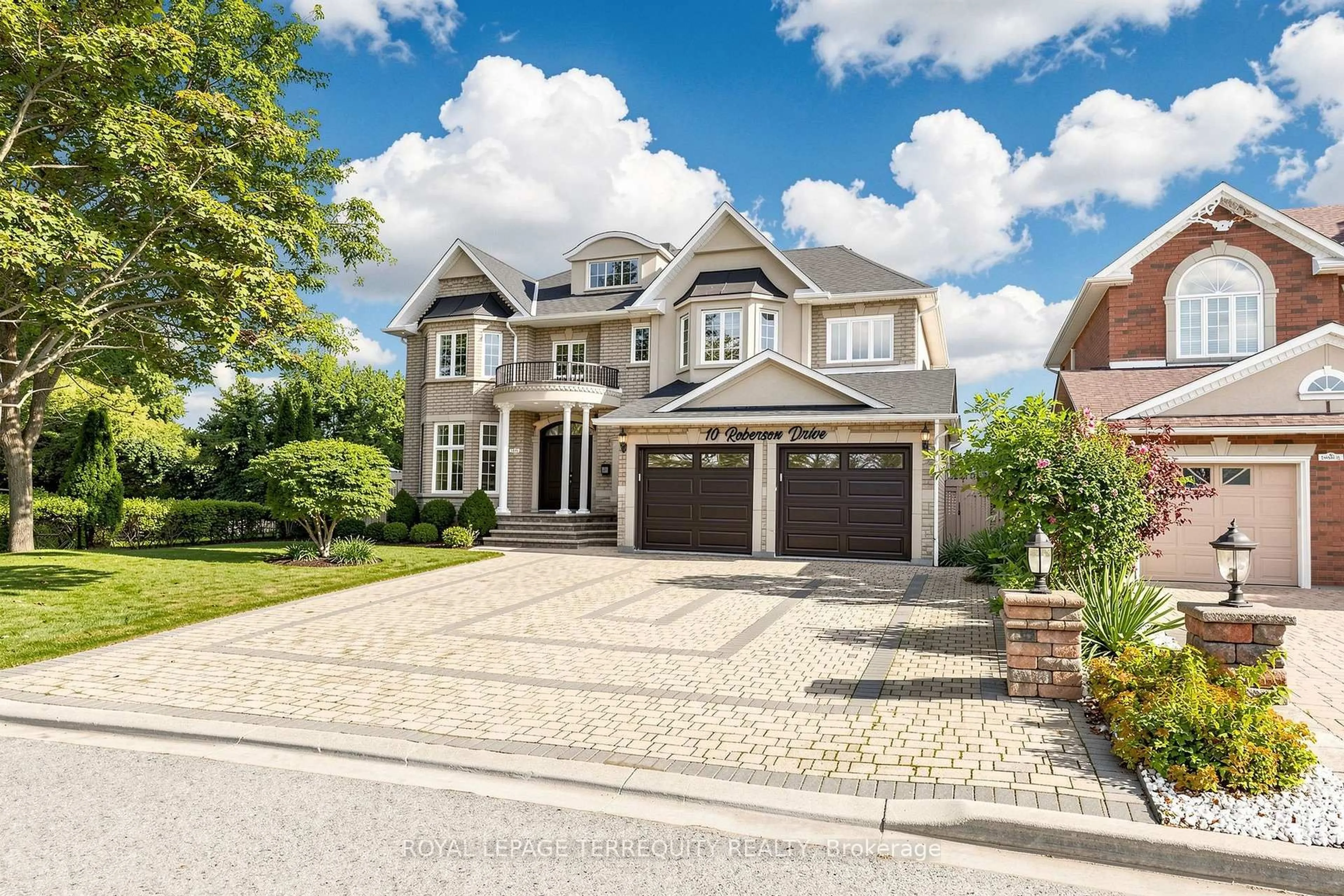 Home with brick exterior material, street for 10 Roberson Dr, Ajax Ontario L1T 4K1