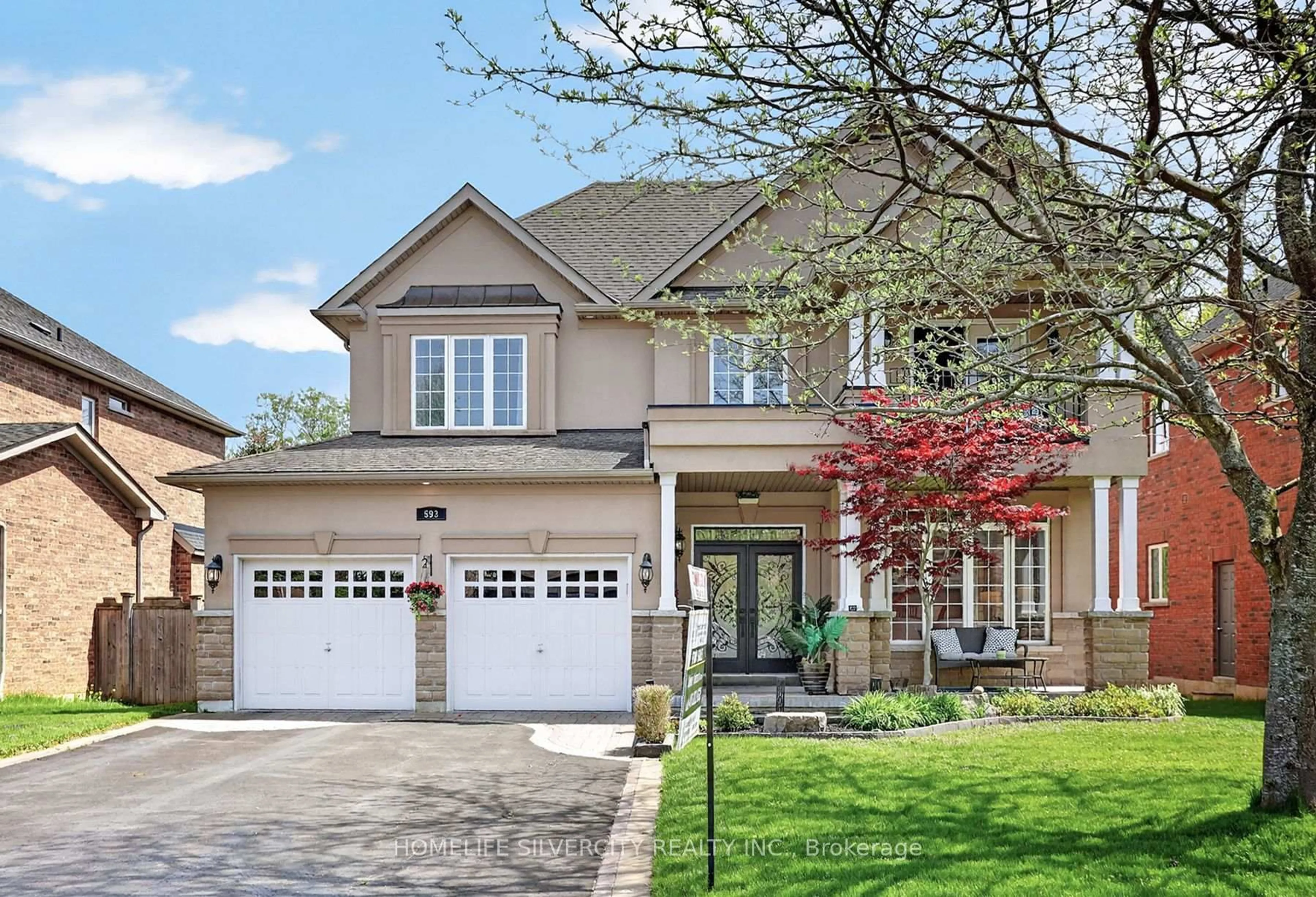 Home with brick exterior material, street for 593 Maitland Dr, Pickering Ontario L1W 3T6