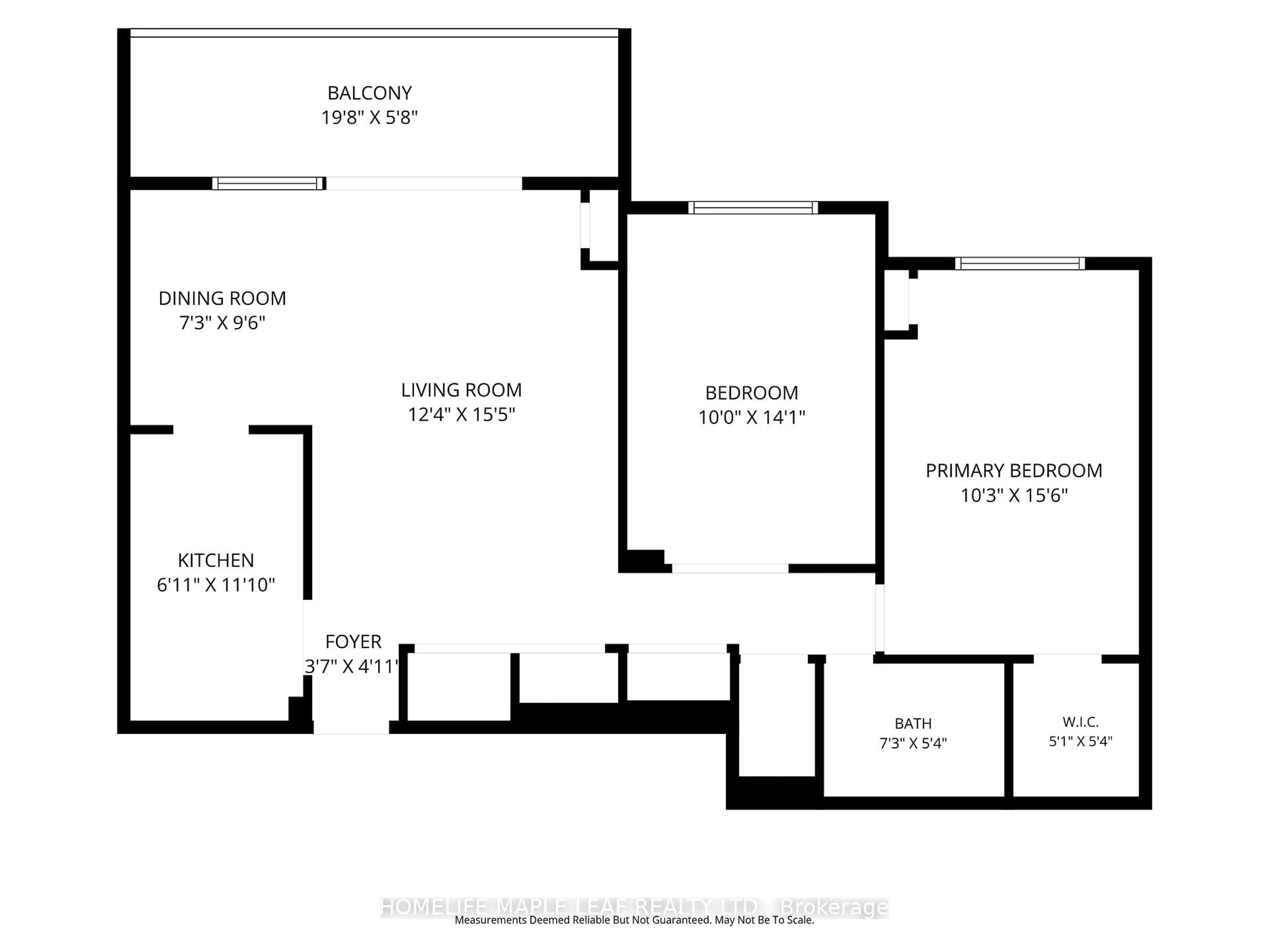 Floor plan for 301 Prudential Dr #309, Toronto Ontario M1P 4V3