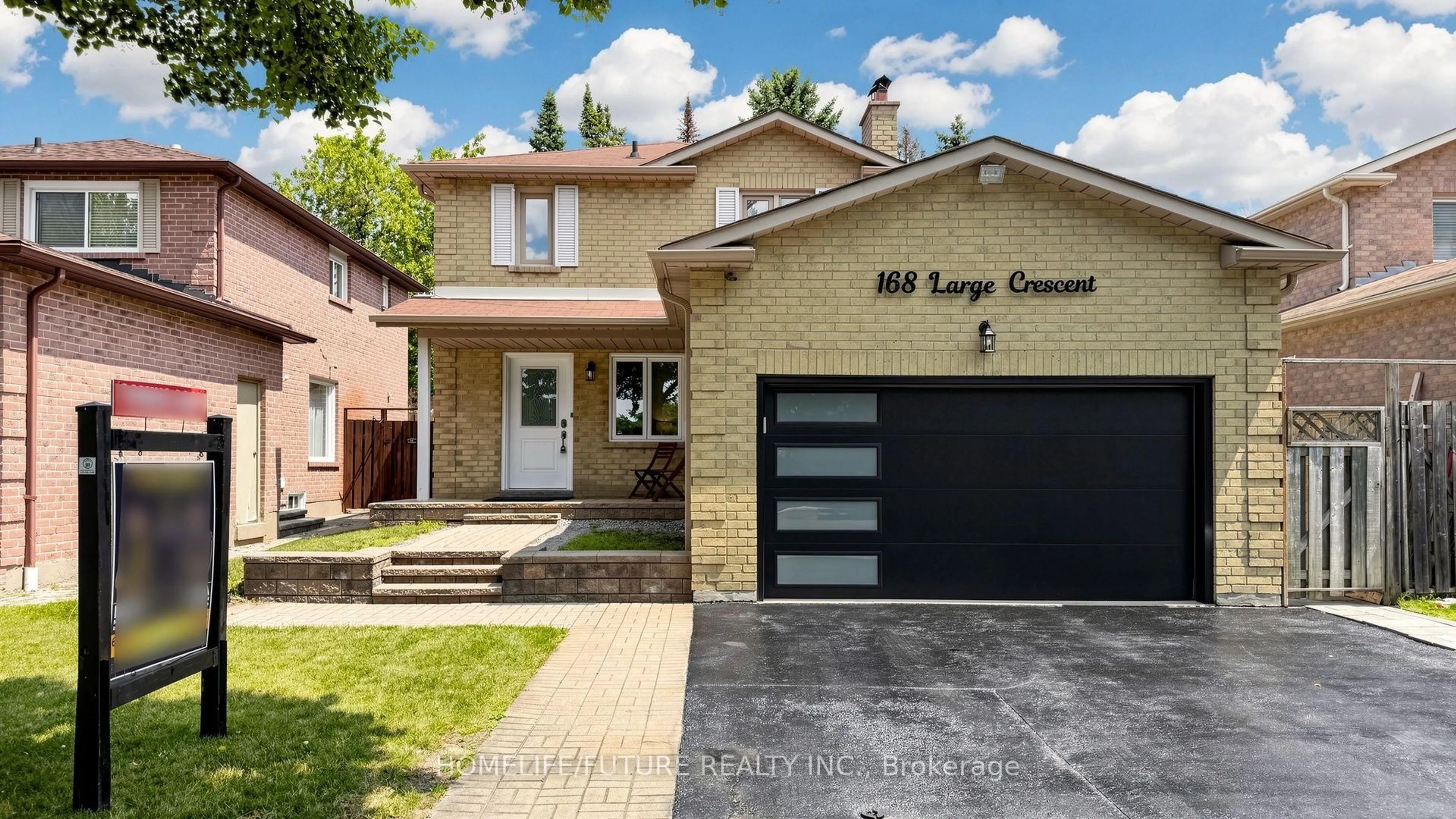 Home with brick exterior material, street for 168 Large Cres, Ajax Ontario L1T 2S4