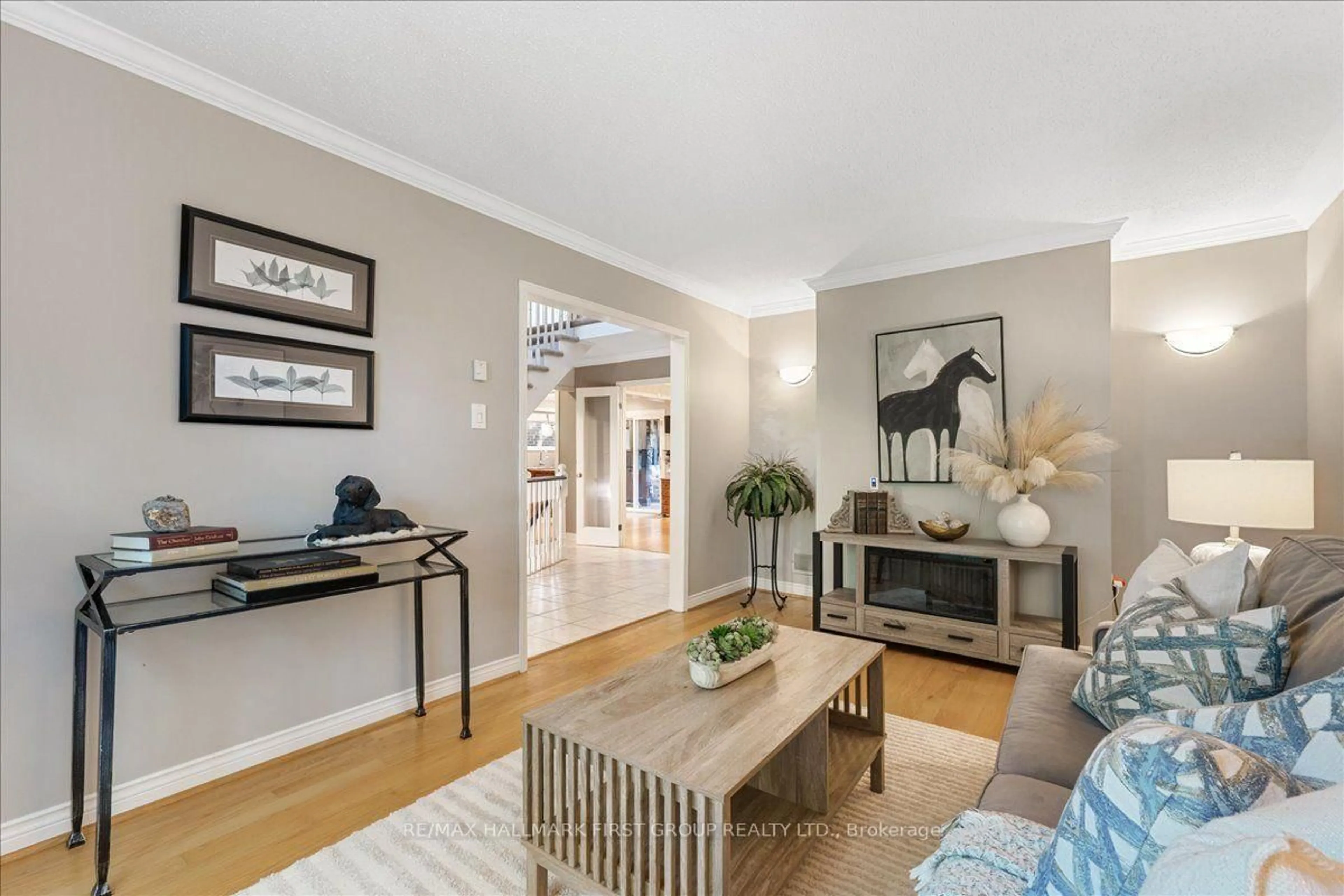 Living room with furniture, unknown for 1159 Pebblestone Cres, Pickering Ontario L1X 1A6