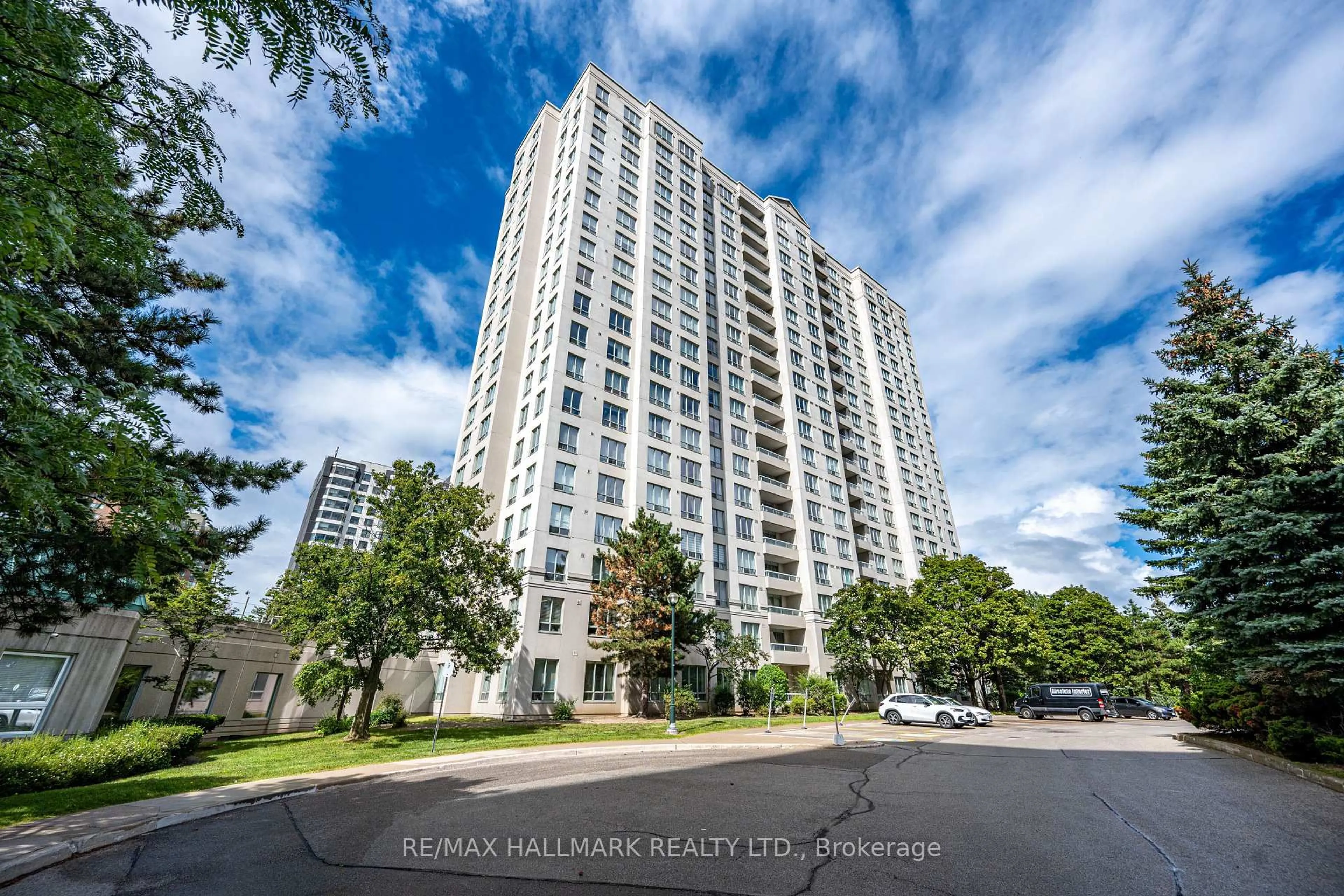 A pic from outside/outdoor area/front of a property/back of a property/a pic from drone, building for 5039 Finch Ave #801, Toronto Ontario M1S 5L6
