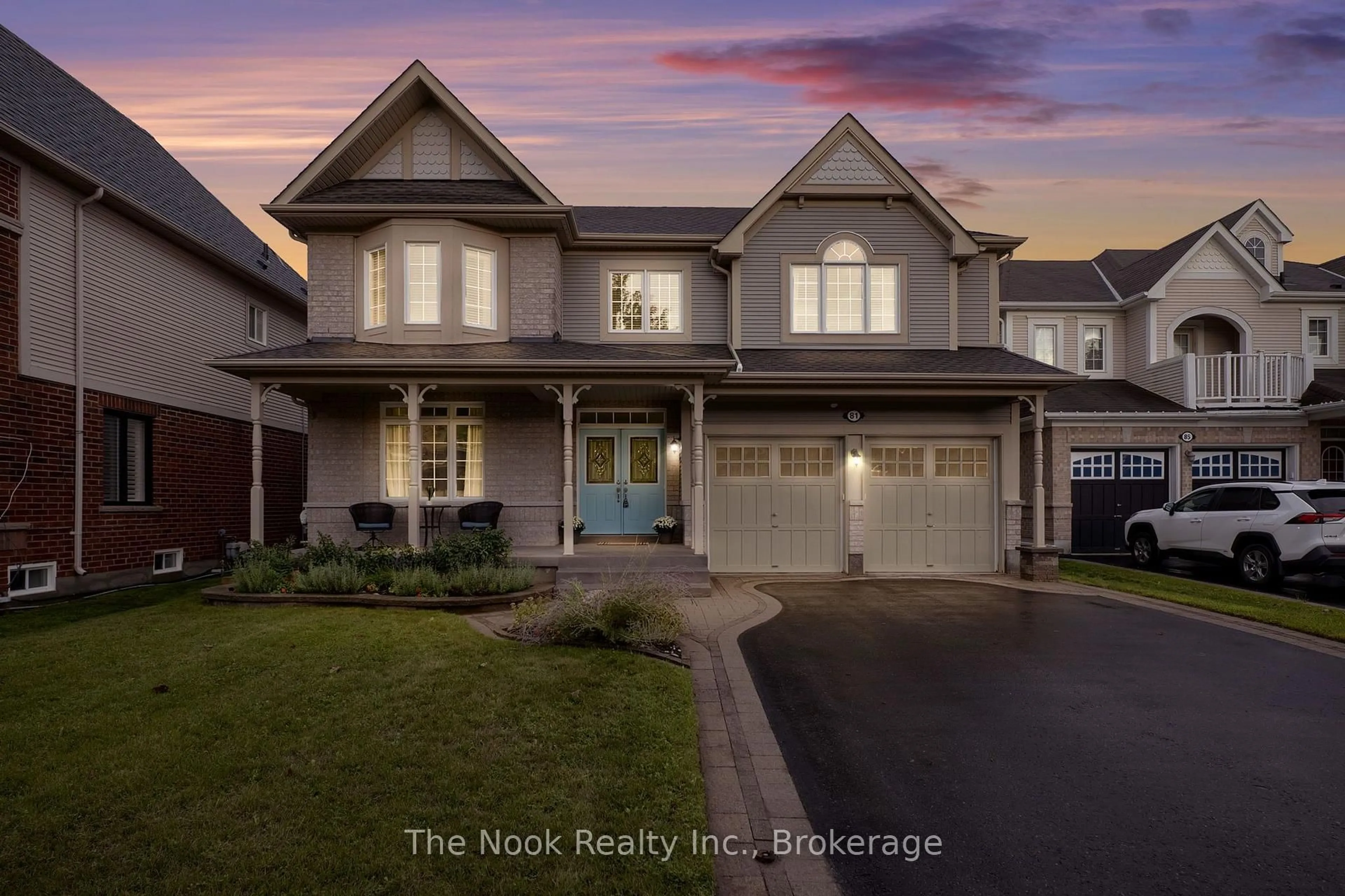 Home with vinyl exterior material, street for 81 Colville Ave, Clarington Ontario L1C 0H8