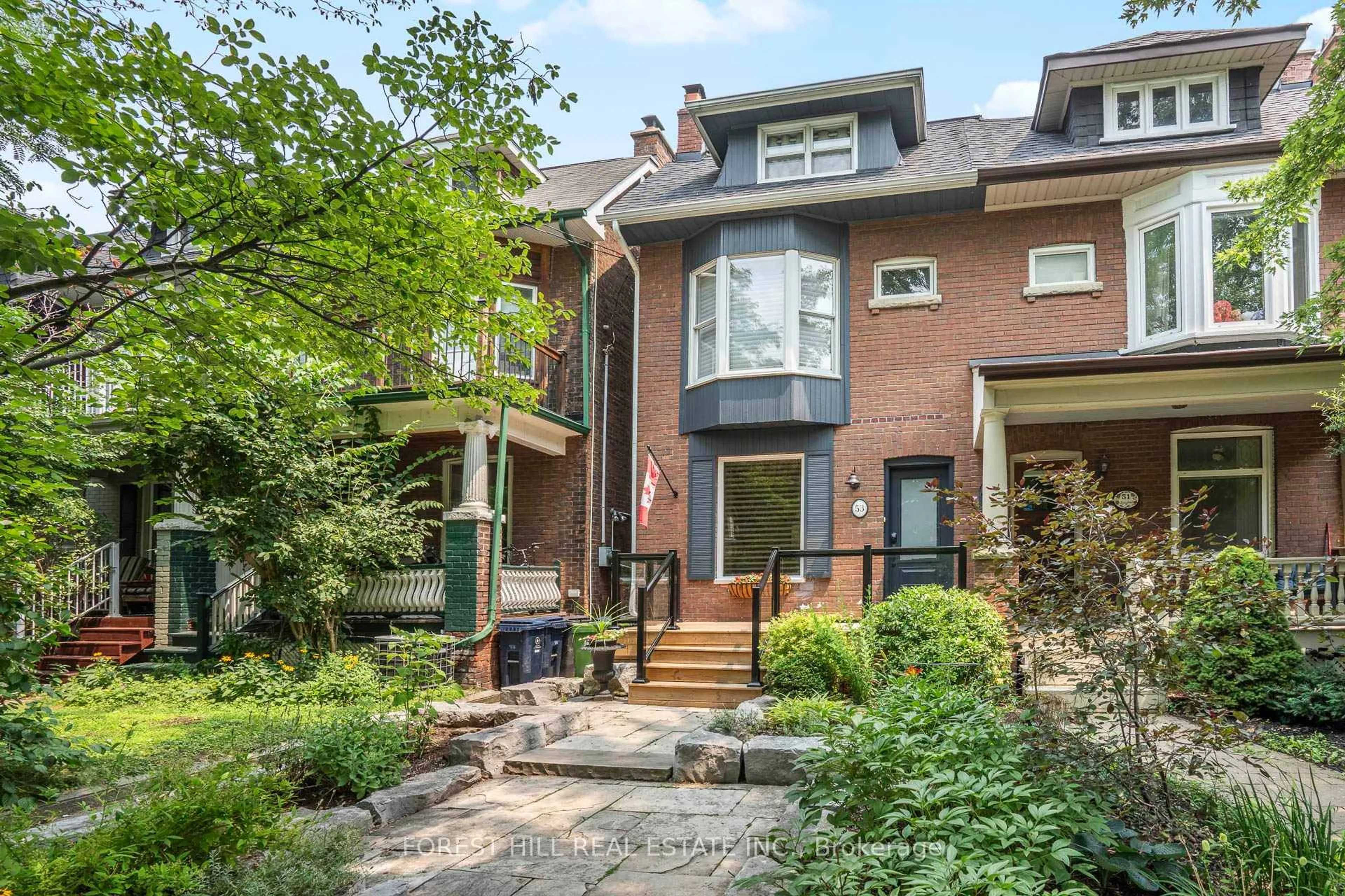 Home with brick exterior material, street for 53 Langford Ave, Toronto Ontario M4J 3E4