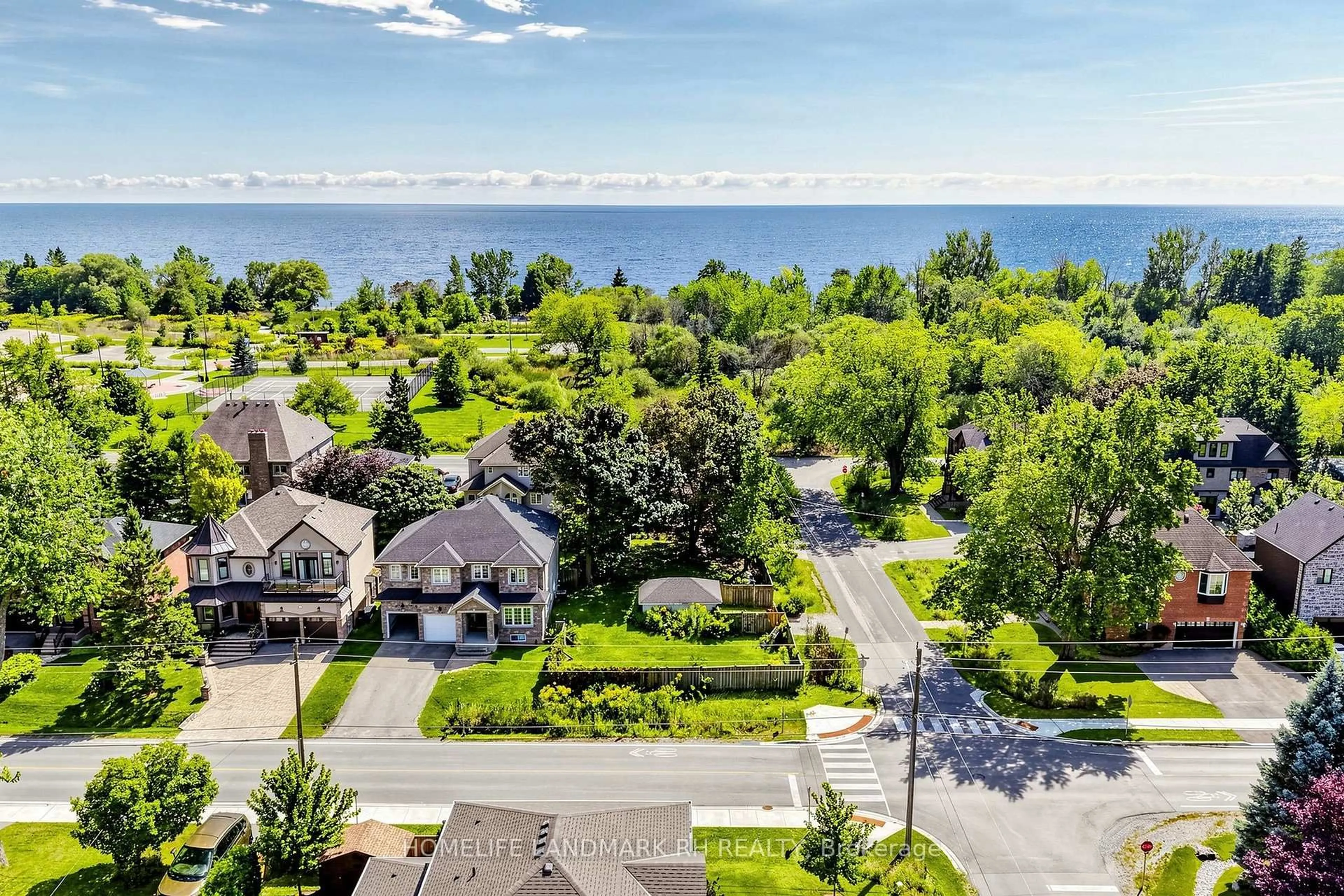 A pic from outside/outdoor area/front of a property/back of a property/a pic from drone, water/lake/river/ocean view for 2978 Ebony St, Ajax Ontario L1S 1B6