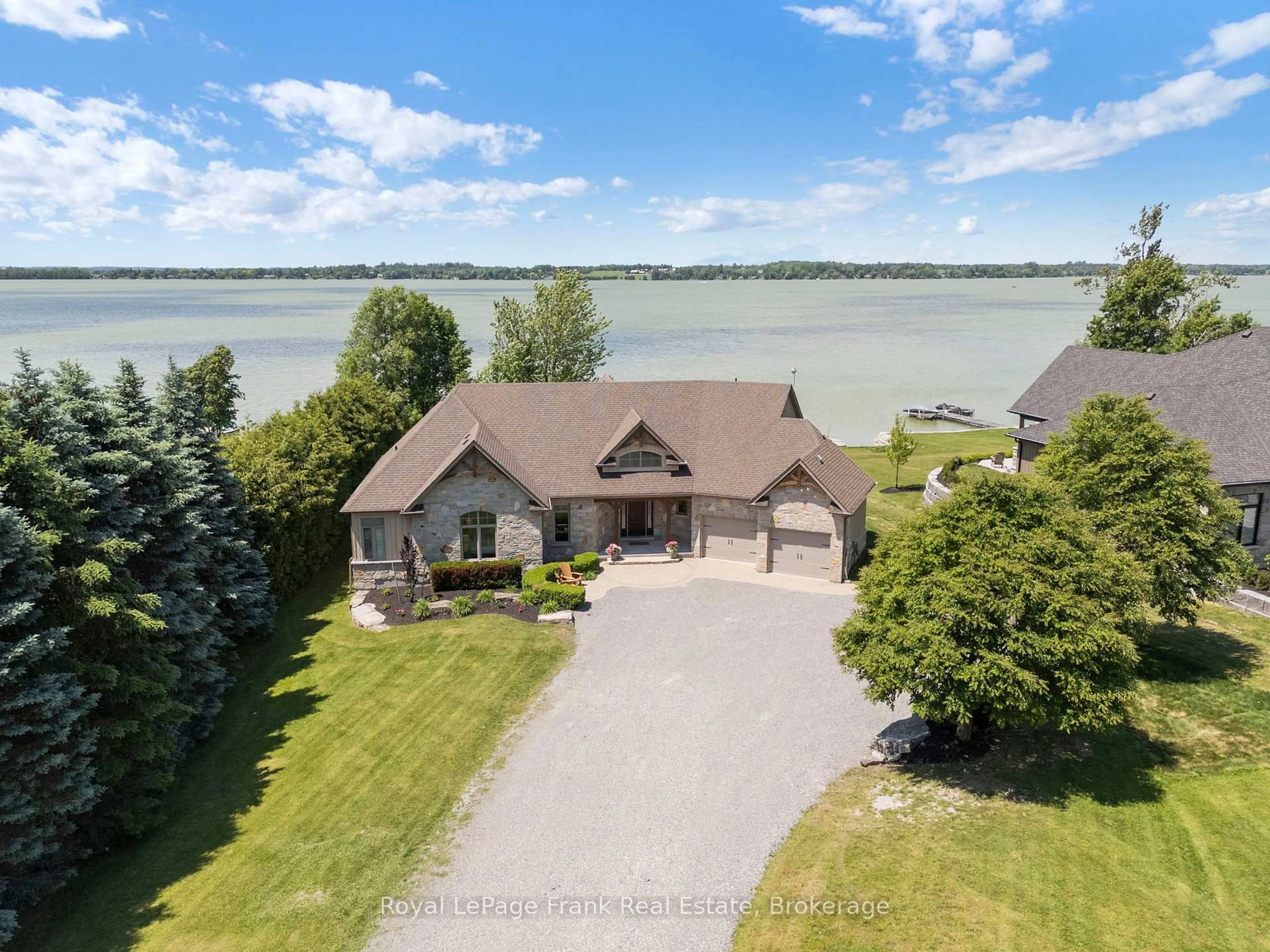 A pic from outside/outdoor area/front of a property/back of a property/a pic from drone, water/lake/river/ocean view for 19920 St Christopher's Beach Rd, Scugog Ontario L0B 1B0